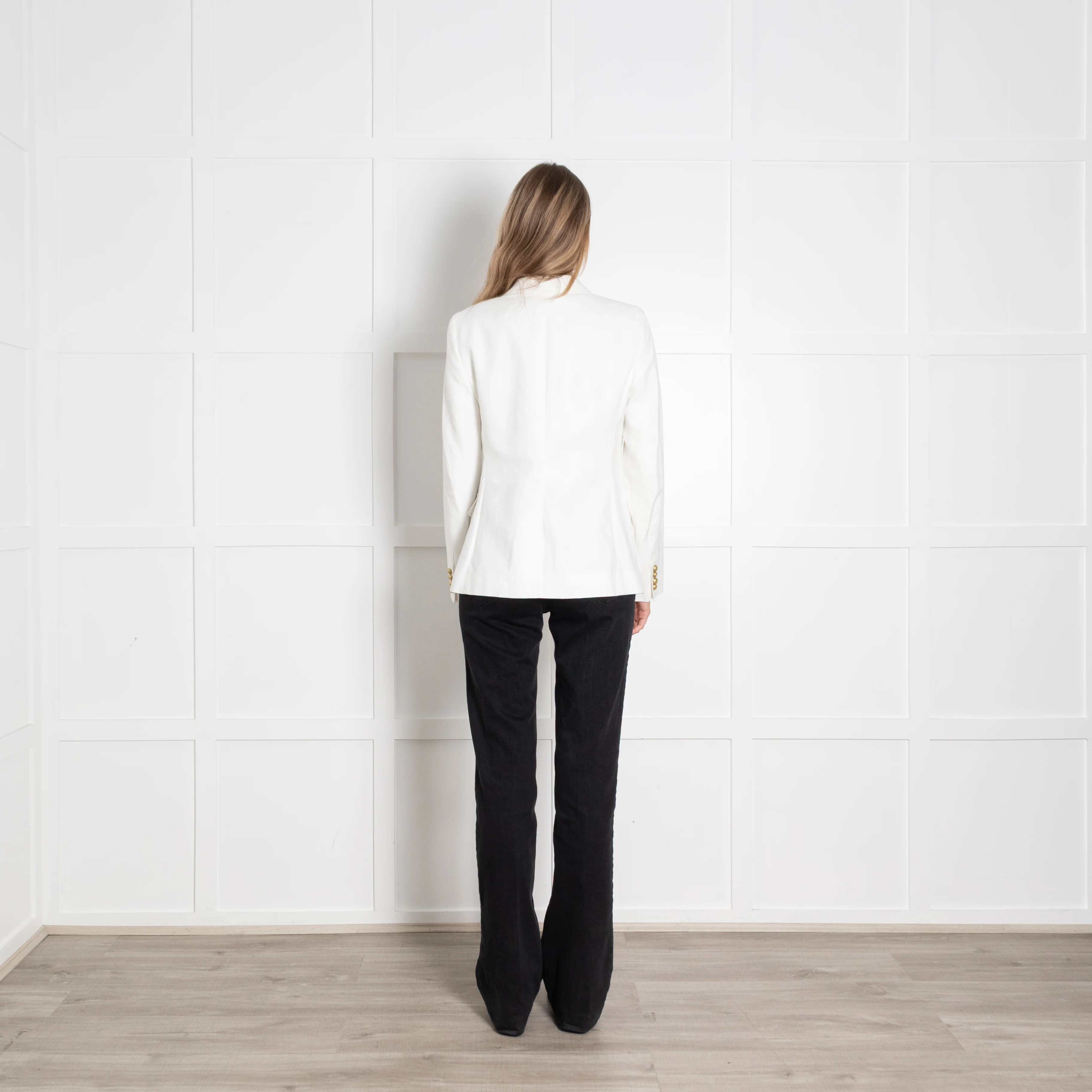 J Crew White Linen Blazer - Image 5