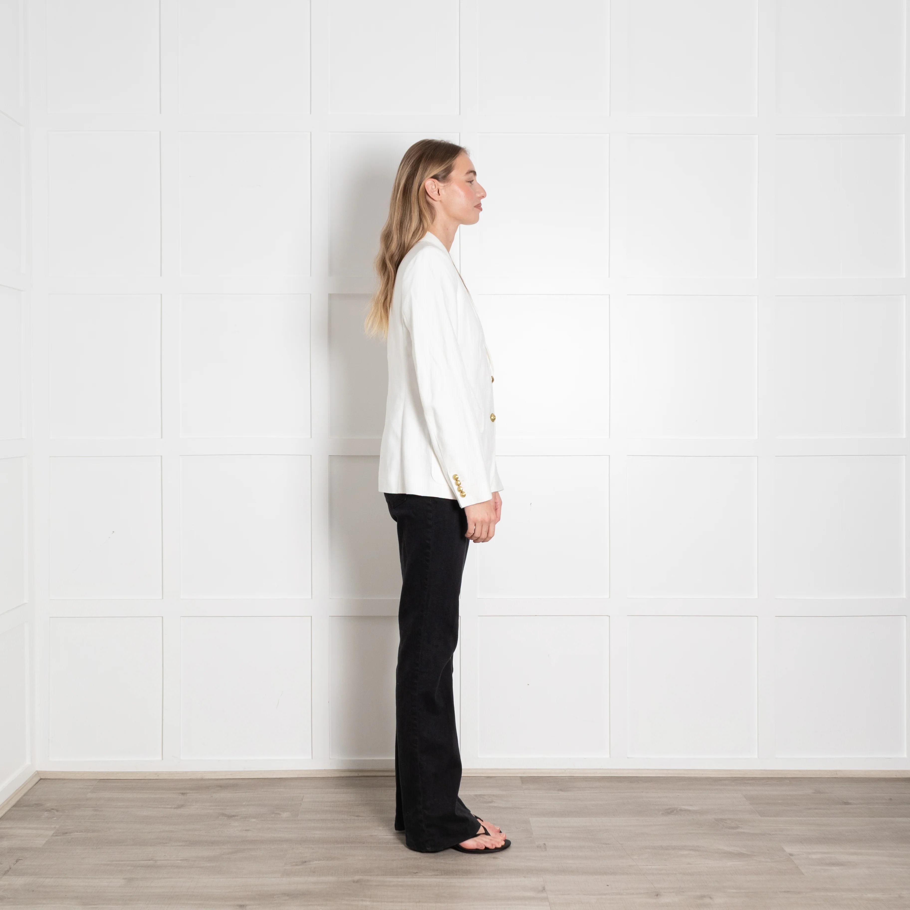 J Crew White Linen Blazer - Image 6