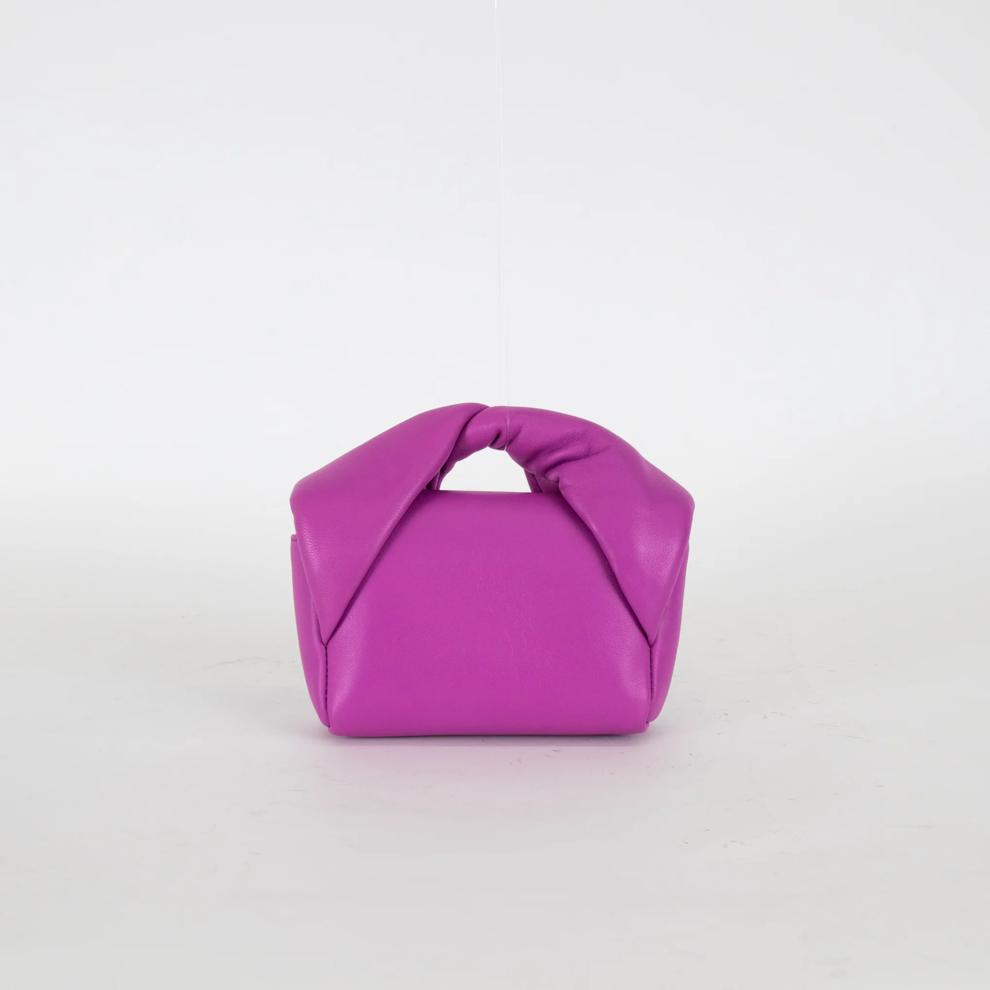 J W Anderson Purple Leather Nano Twister Bag - Image 3