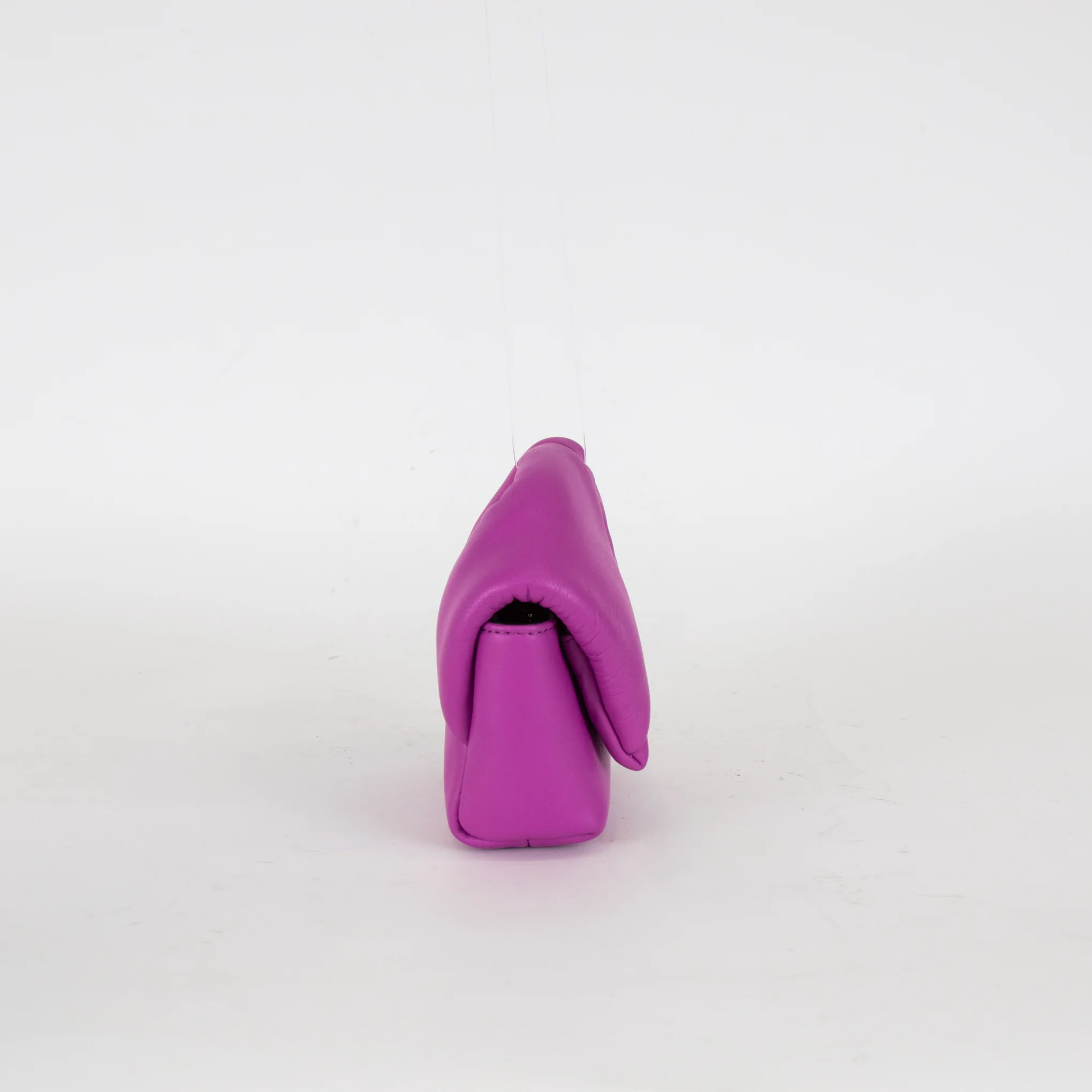 J W Anderson Purple Leather Nano Twister Bag - Image 4