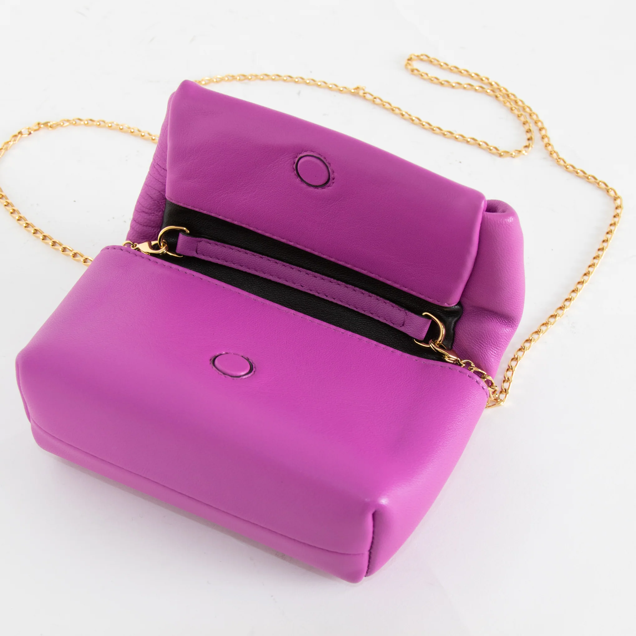 J W Anderson Purple Leather Nano Twister Bag - Image 6