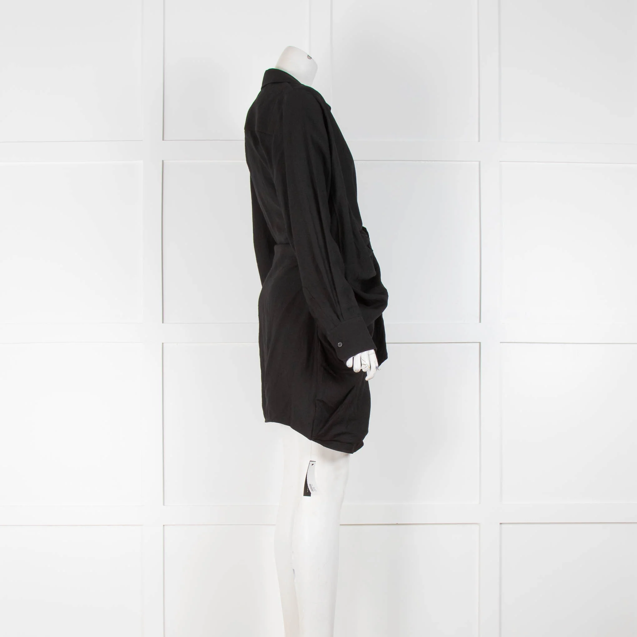 Jacquemus Black Draped Bahia Mini Dress - Image 2