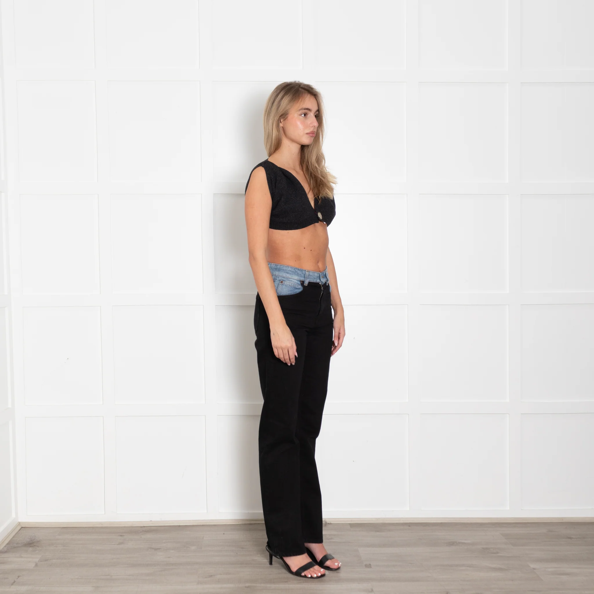 Jacquemus Navy Knitted Shrug - Image 7