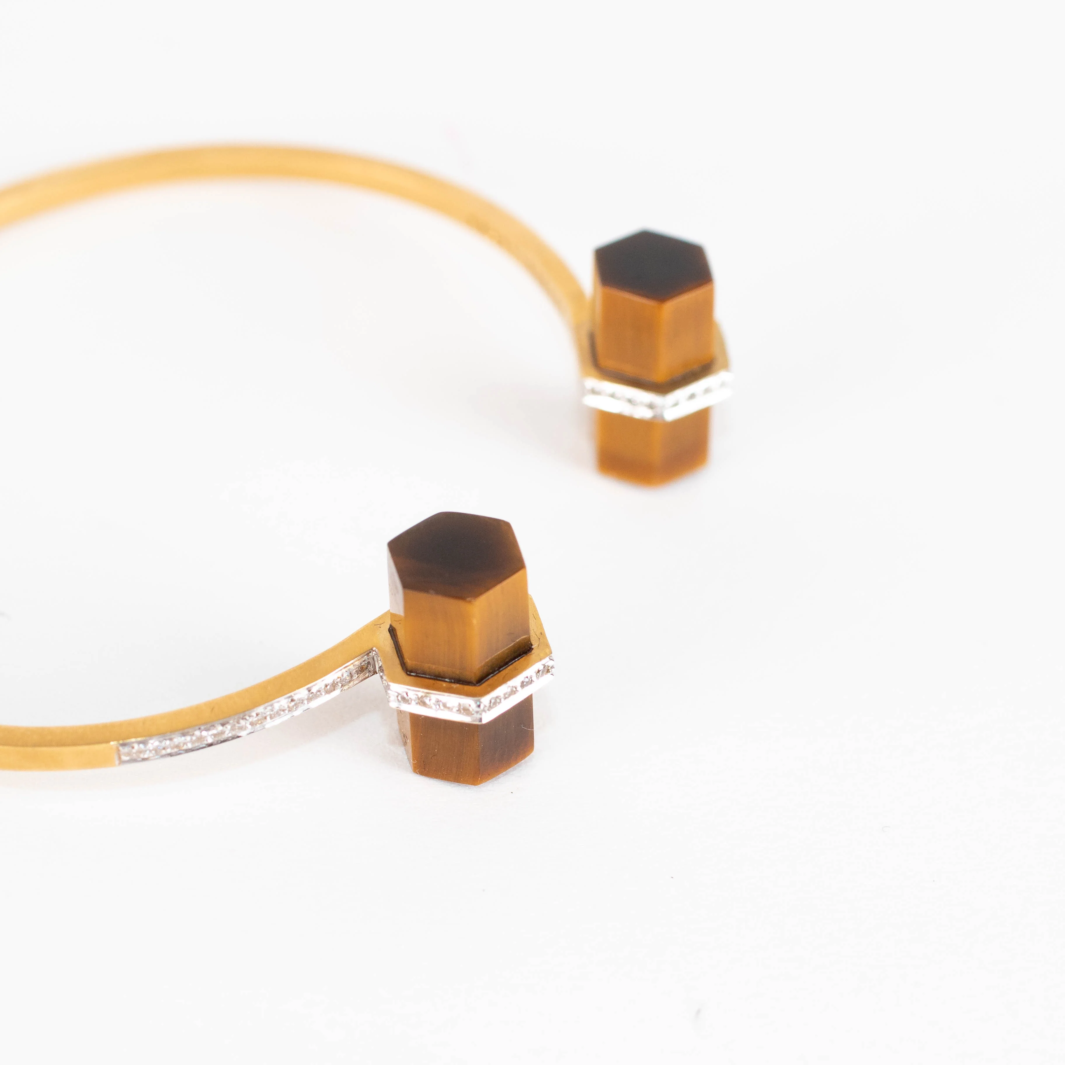 Jade Jagger Tigers Eye Rocktagon Bracelet with Diamonds - Image 2