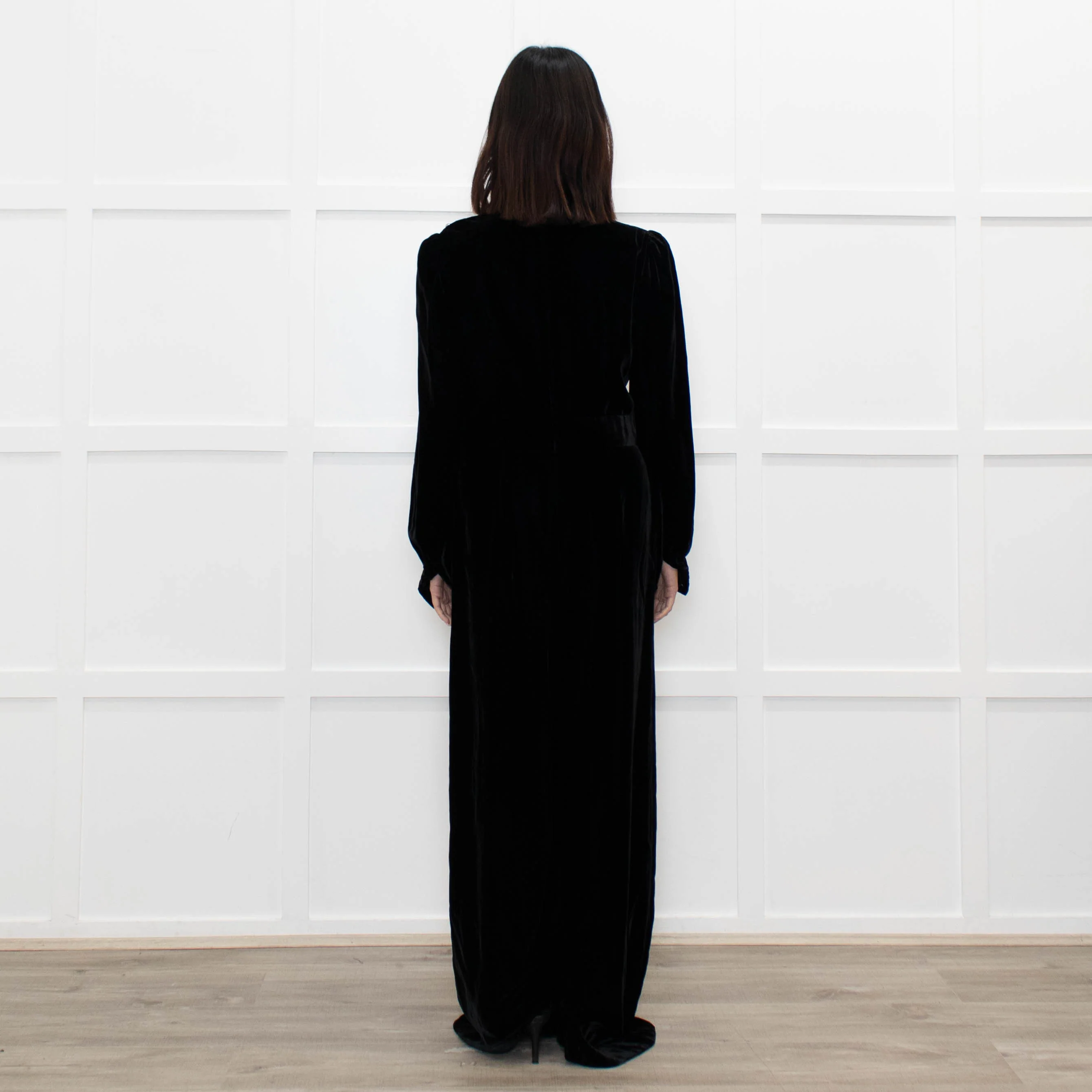 Jane Black Velvet Faux Pearl Detail Jumpsuit - Image 5