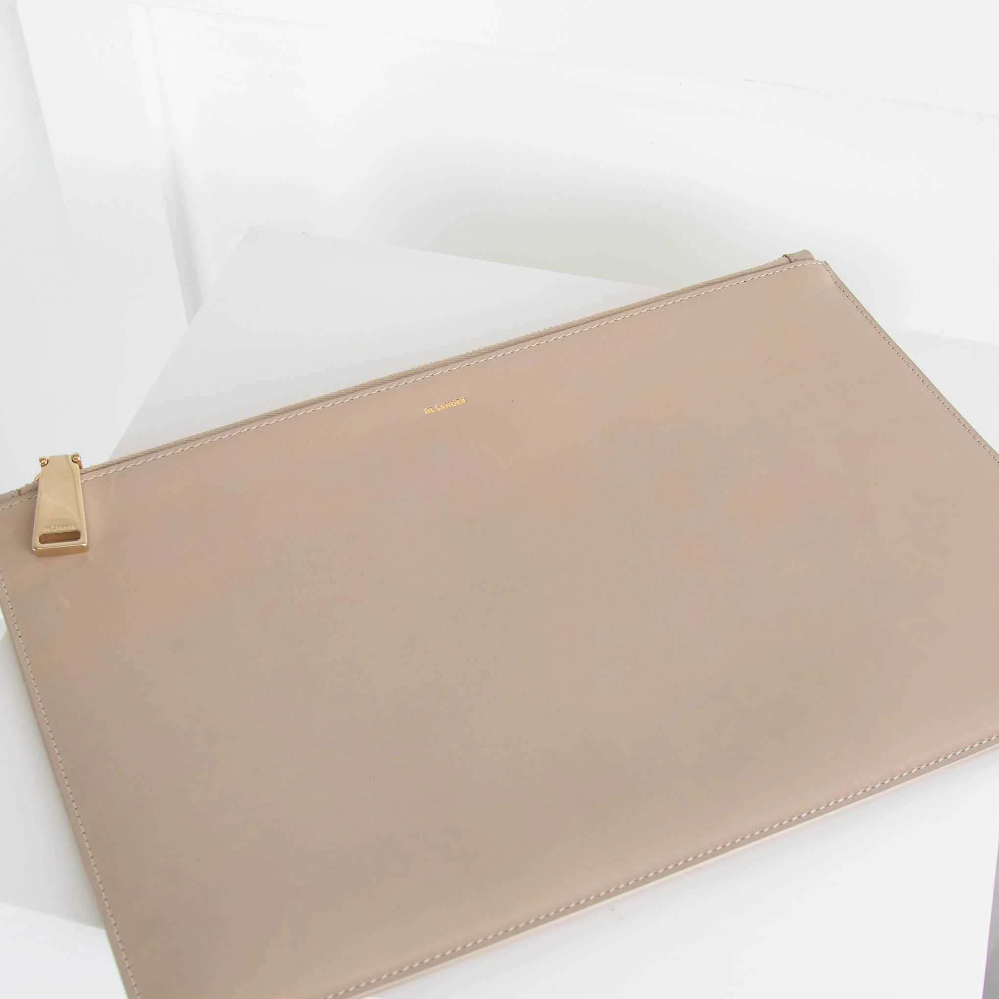 Jill Sander Beige Clutch Case - Image 3