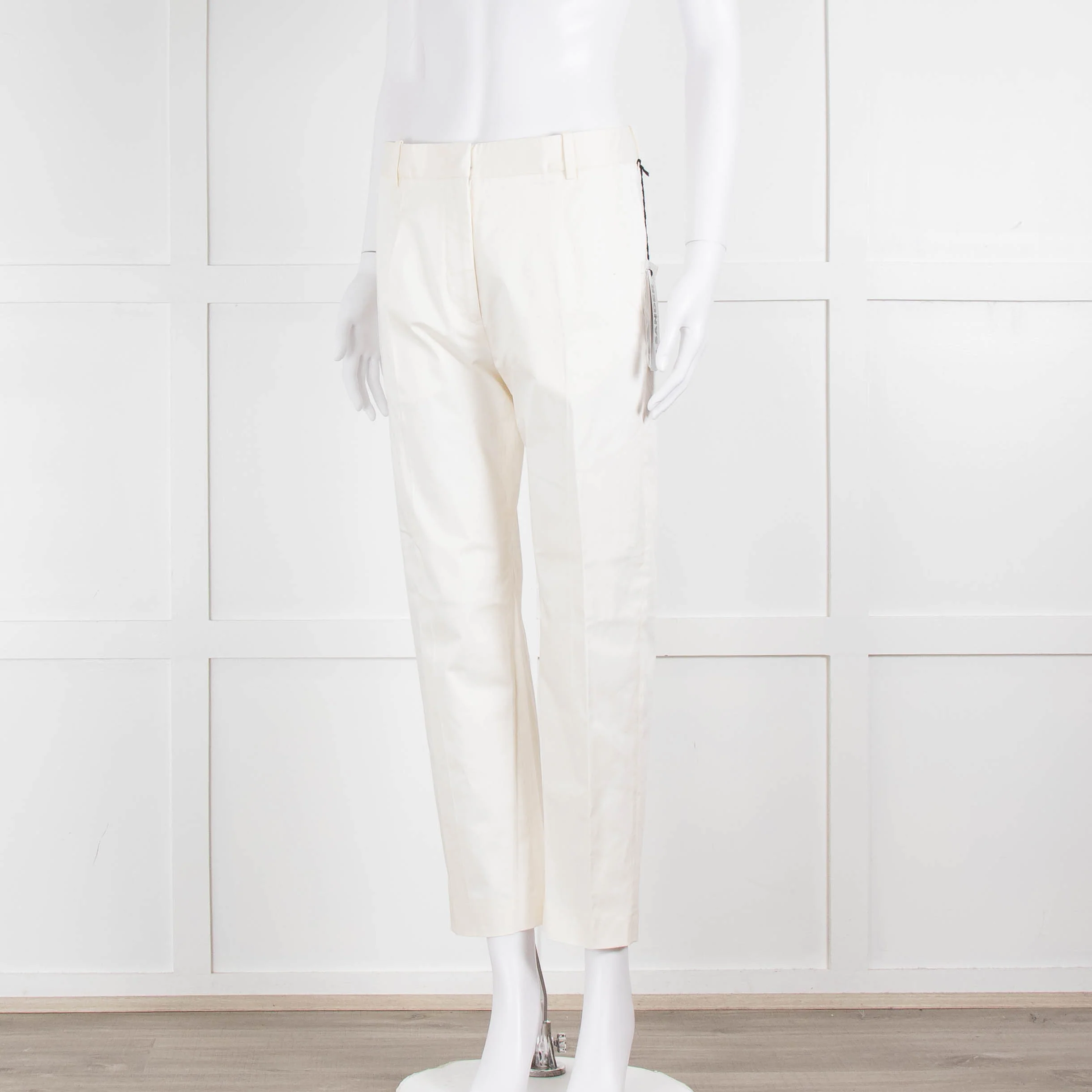 JIL SANDER White Tailored Trousers - Image 8