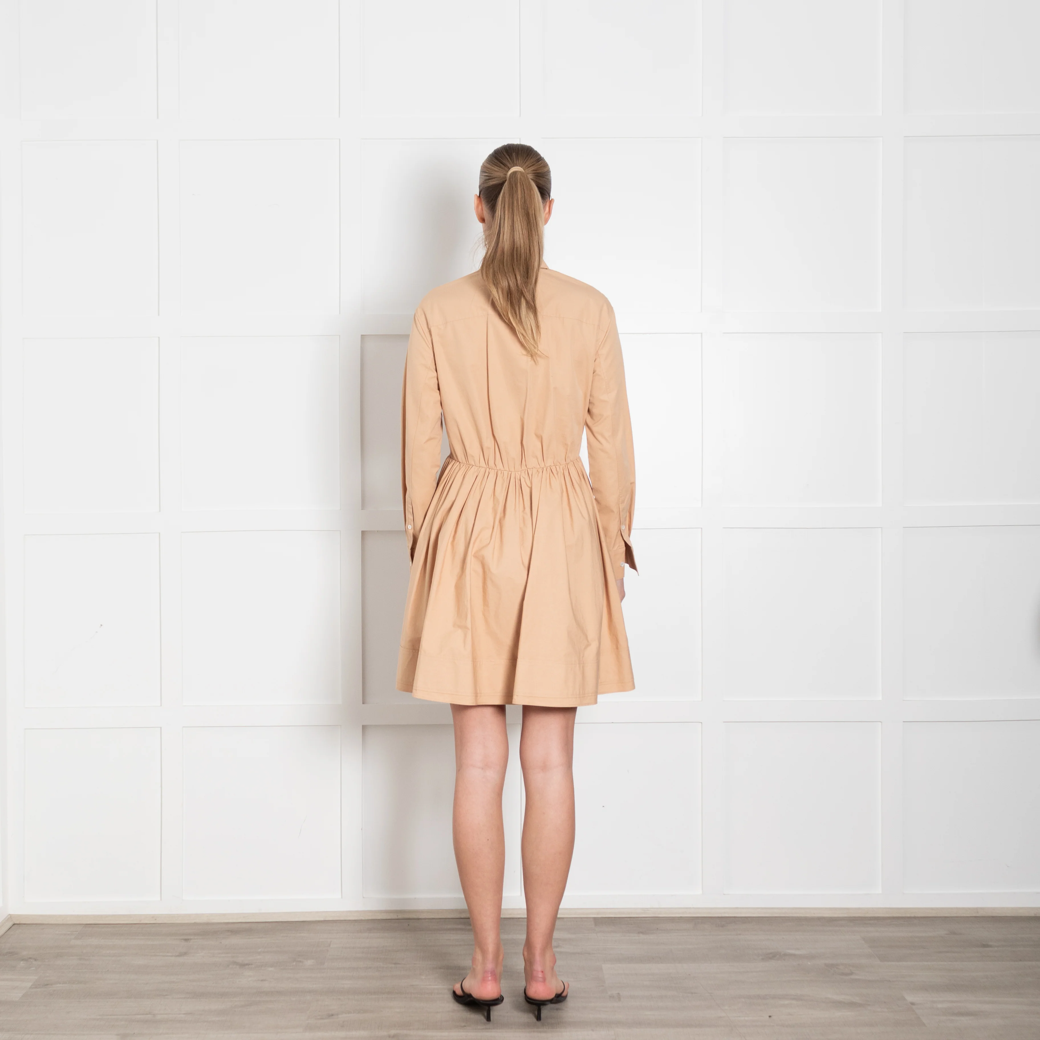 Jil Sander Nude Nouvelle Cotton Shirt Dress - Image 5