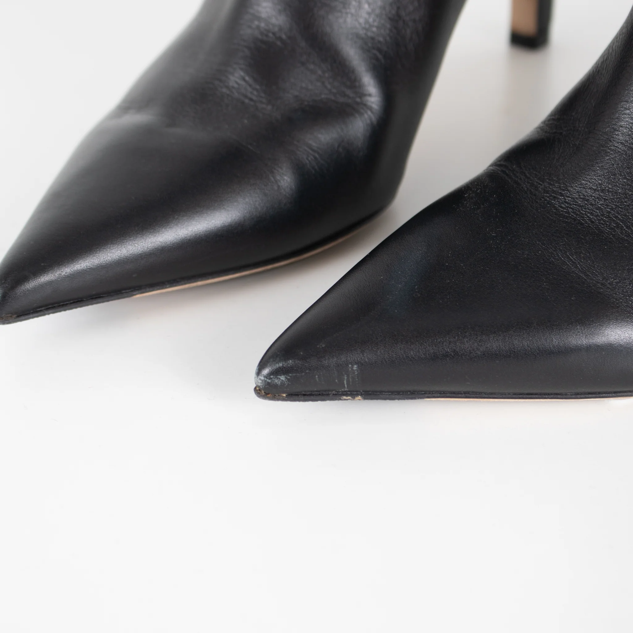 Jimmy Choo Black Knee Length Leather Boots - Image 10