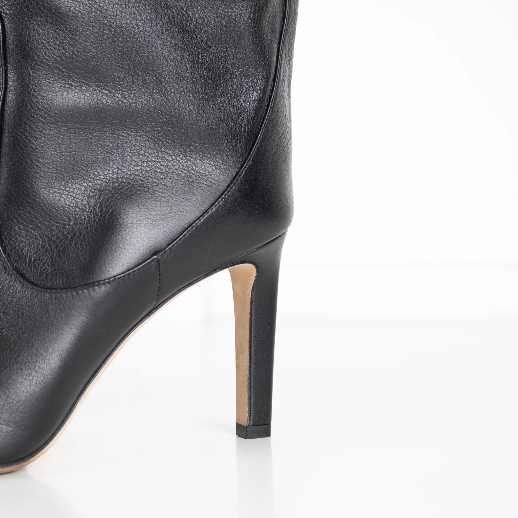 Jimmy Choo Black Knee Length Leather Boots - Image 9