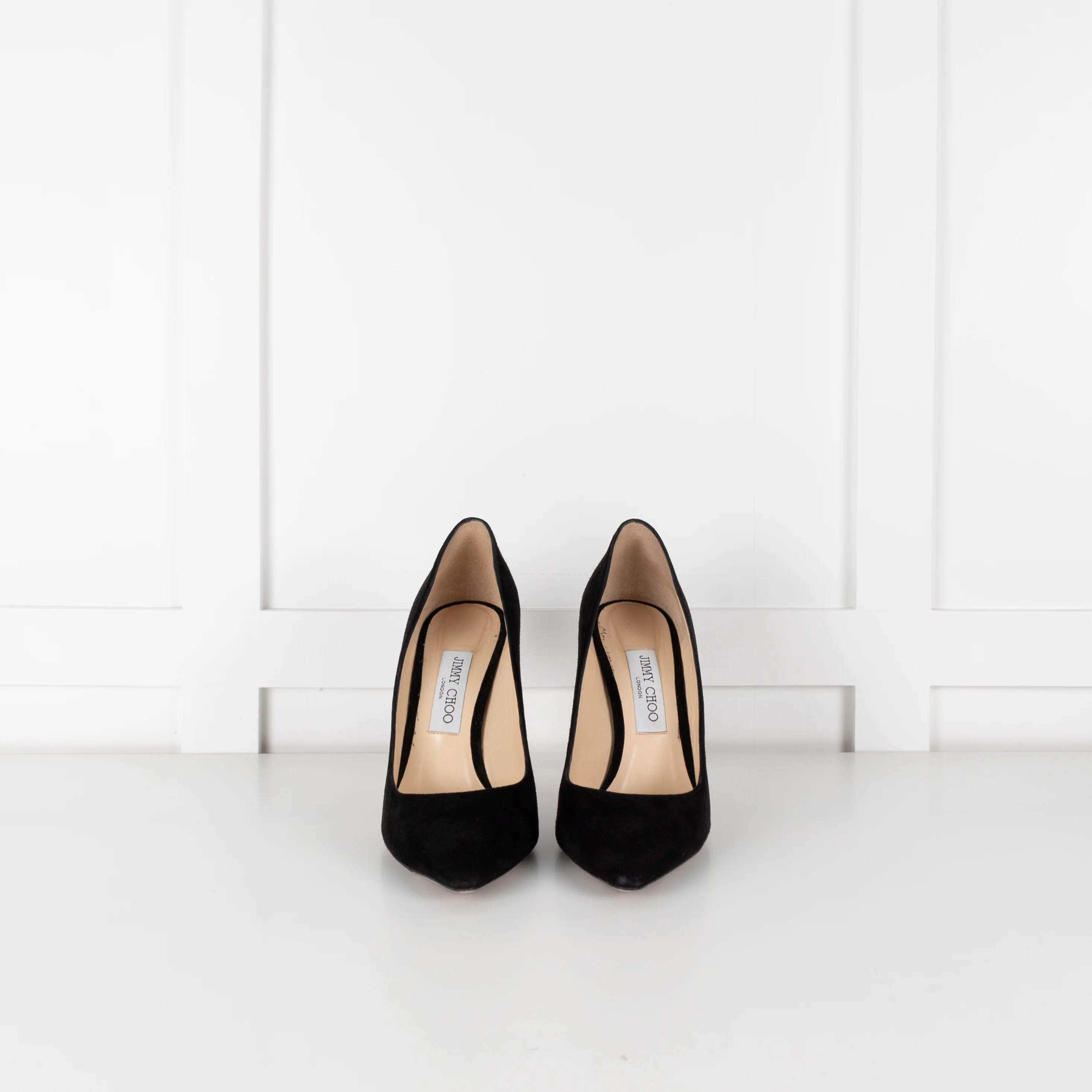 Jimmy Choo Black Suede Classic Heeled Shoes - Image 3