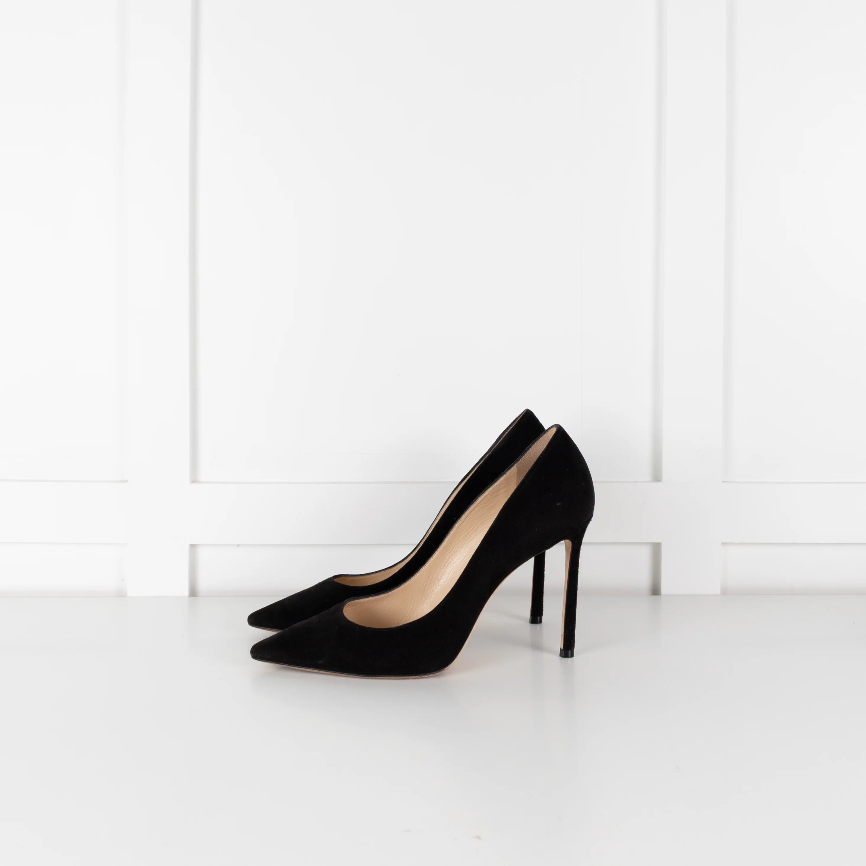 Jimmy Choo Black Suede Classic Heeled Shoes - Image 4