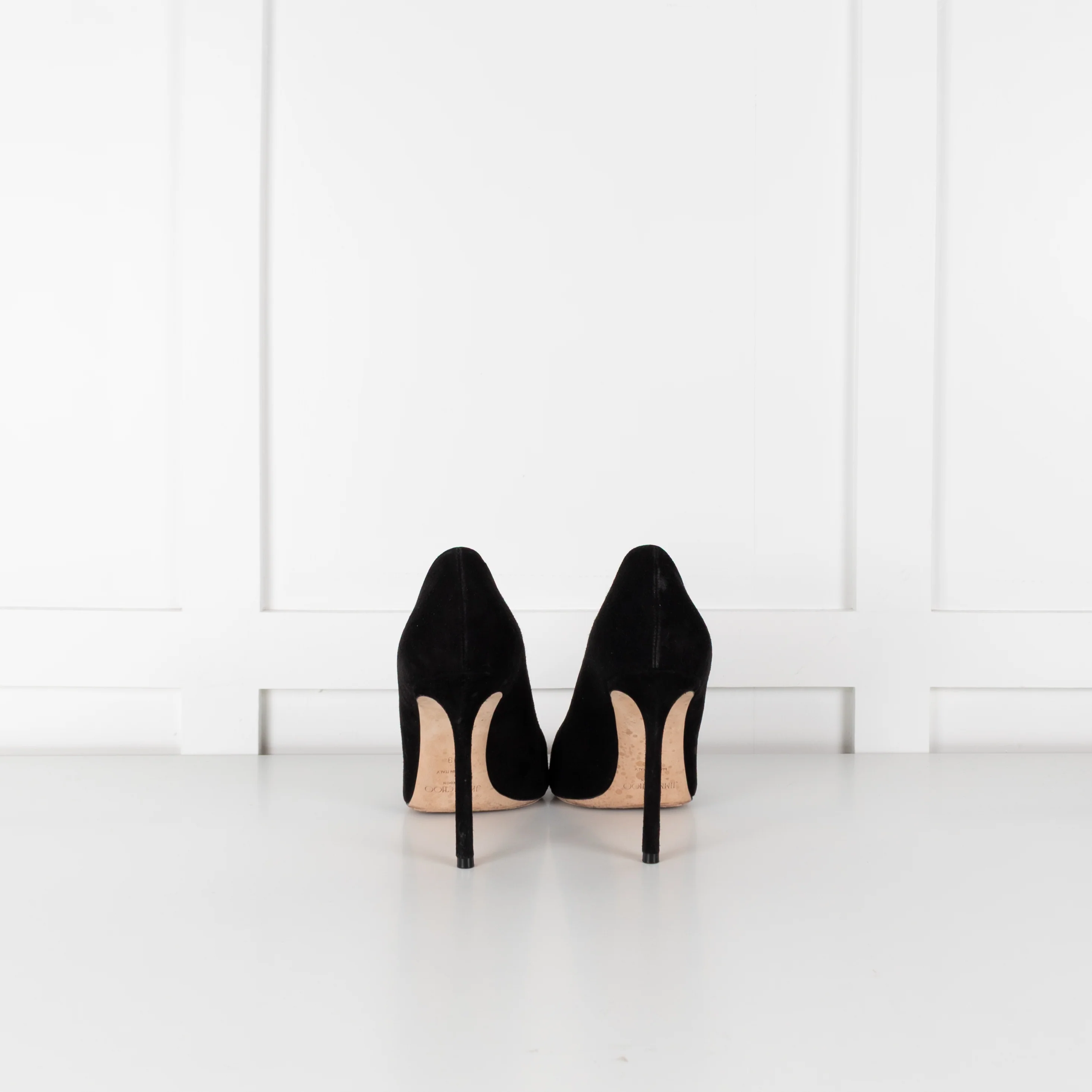 Jimmy Choo Black Suede Classic Heeled Shoes - Image 5