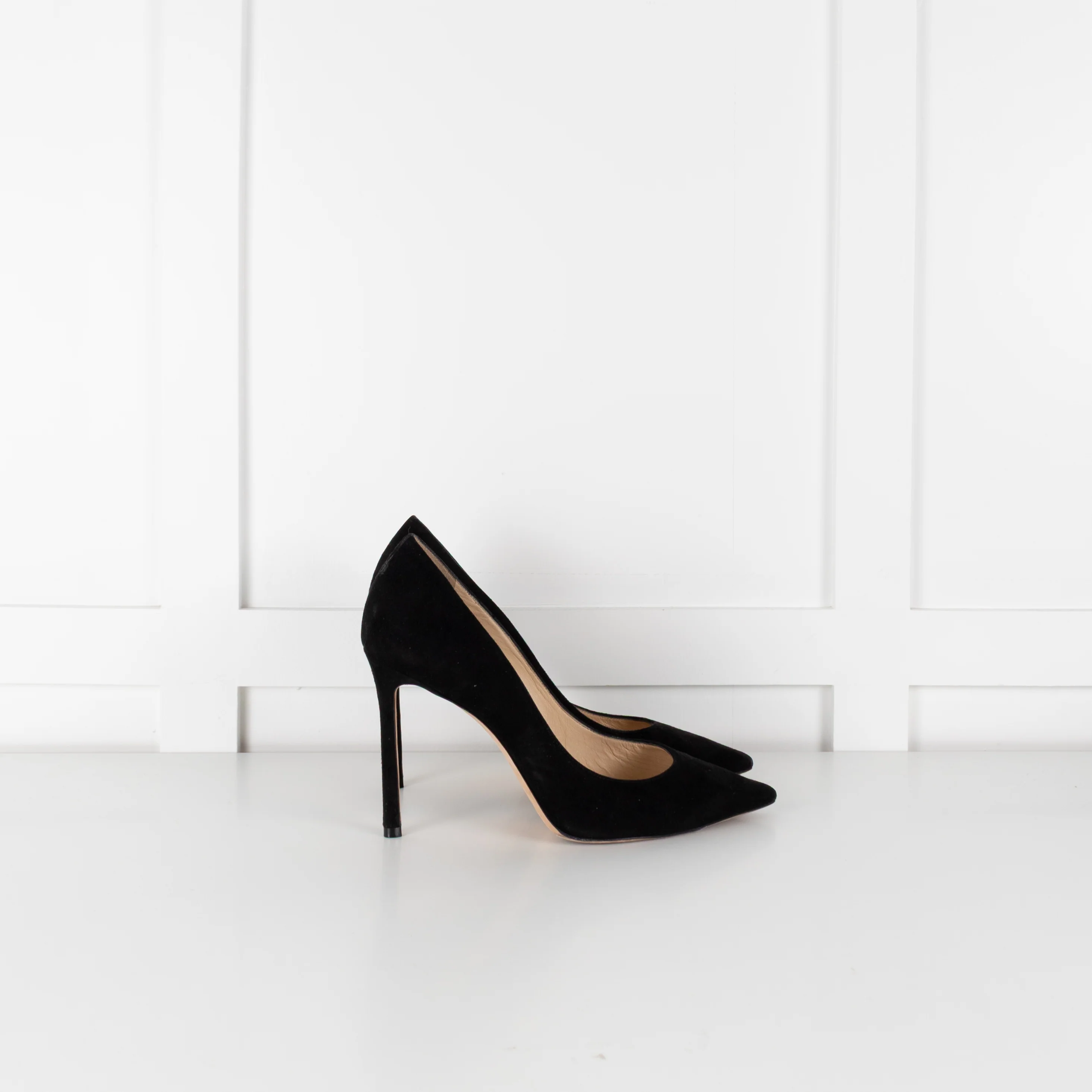 Jimmy Choo Black Suede Classic Heeled Shoes - Image 6