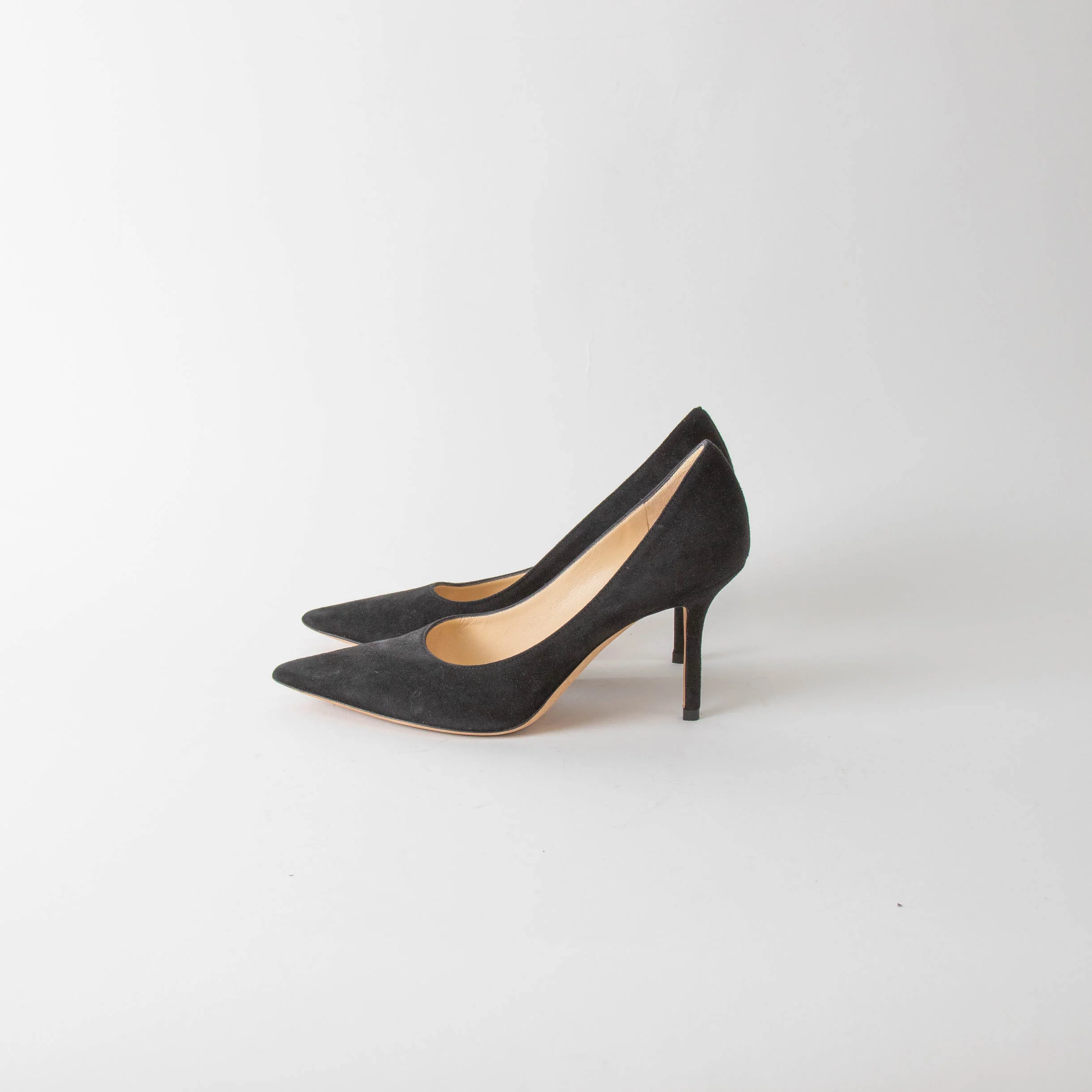 Jimmy Choo Black Suede Love 85mm Shoe - Image 3