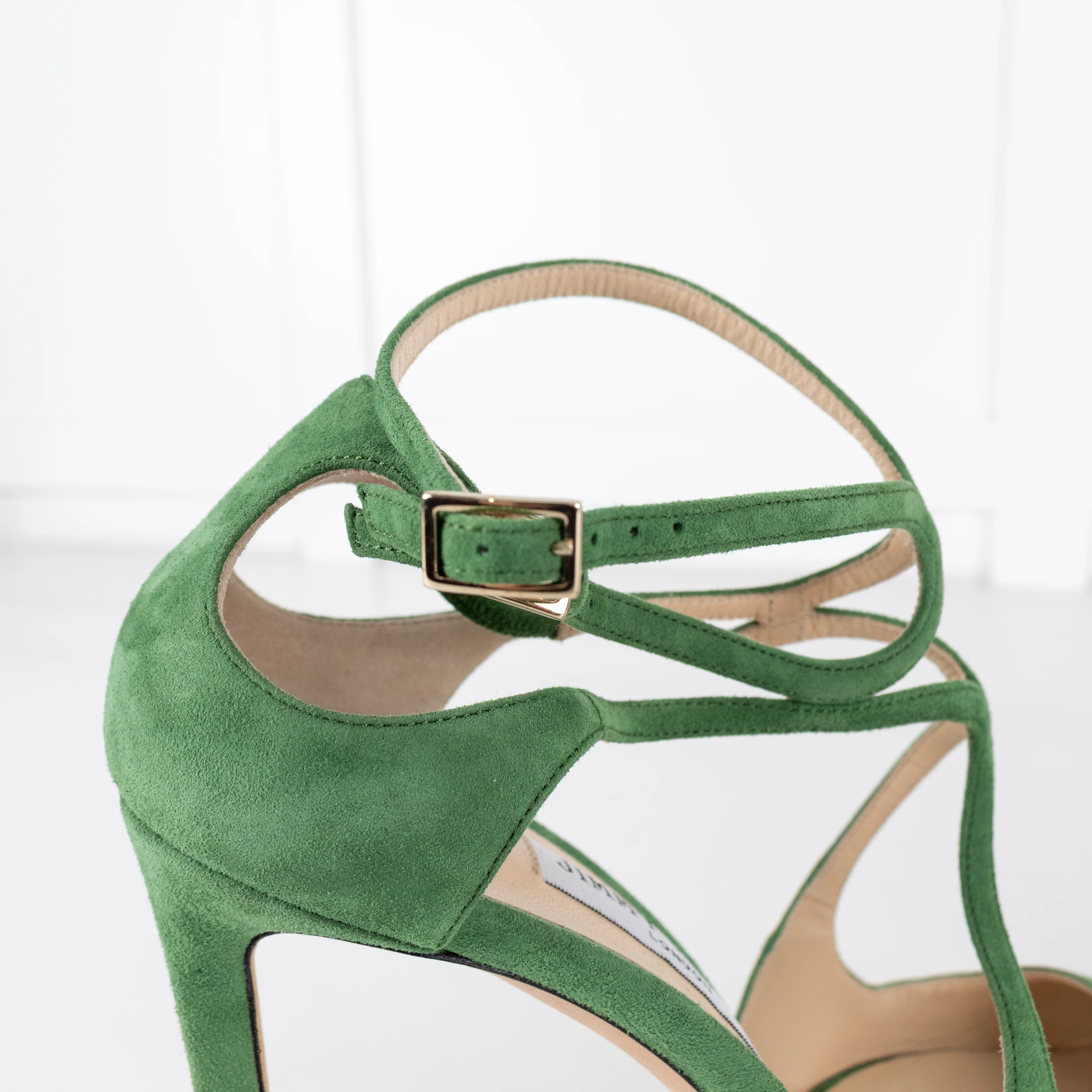 Jimmy Choo Green Suede Lancer Heels - Image 13