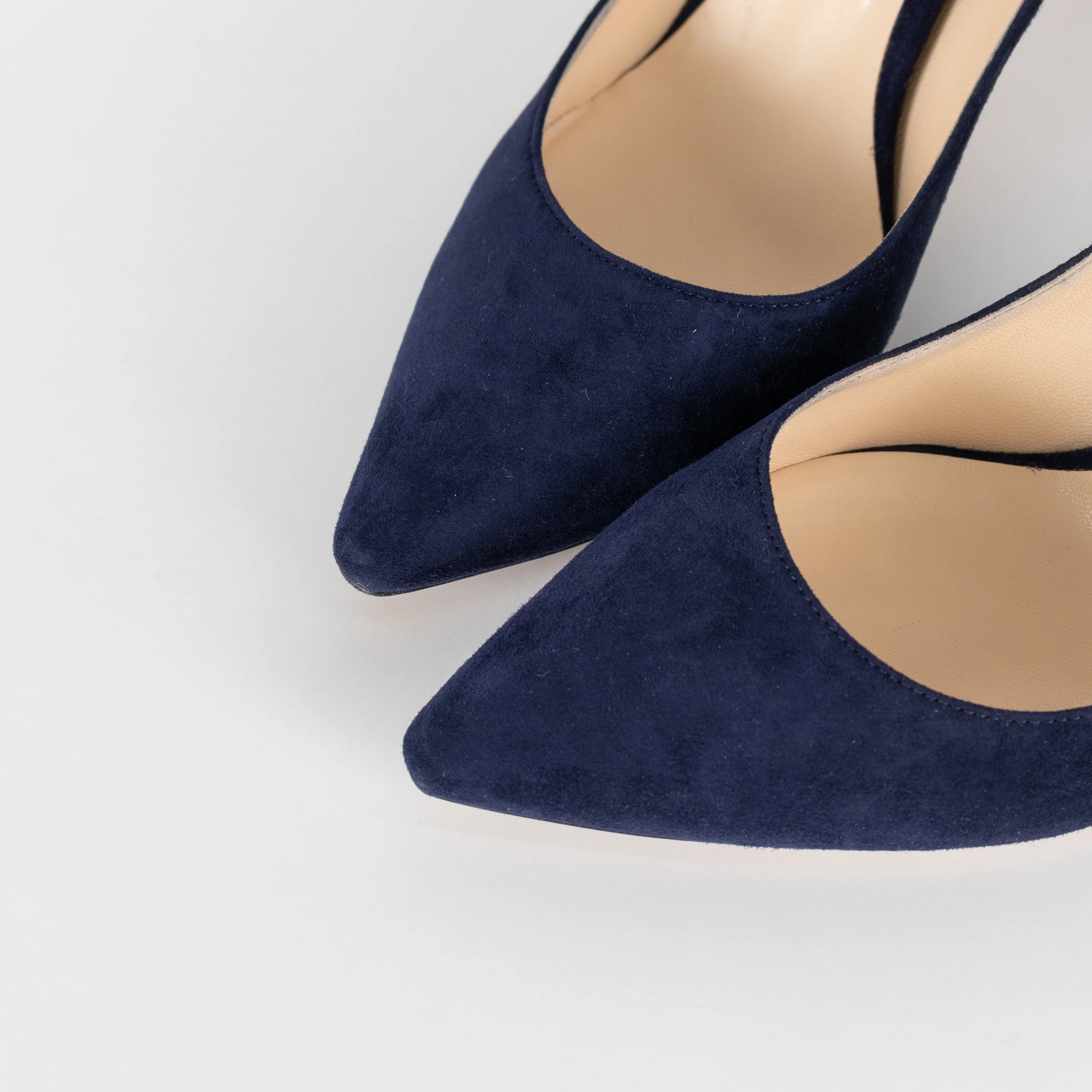 Jimmy Choo Navy Suede Heeled Shoes - Image 9