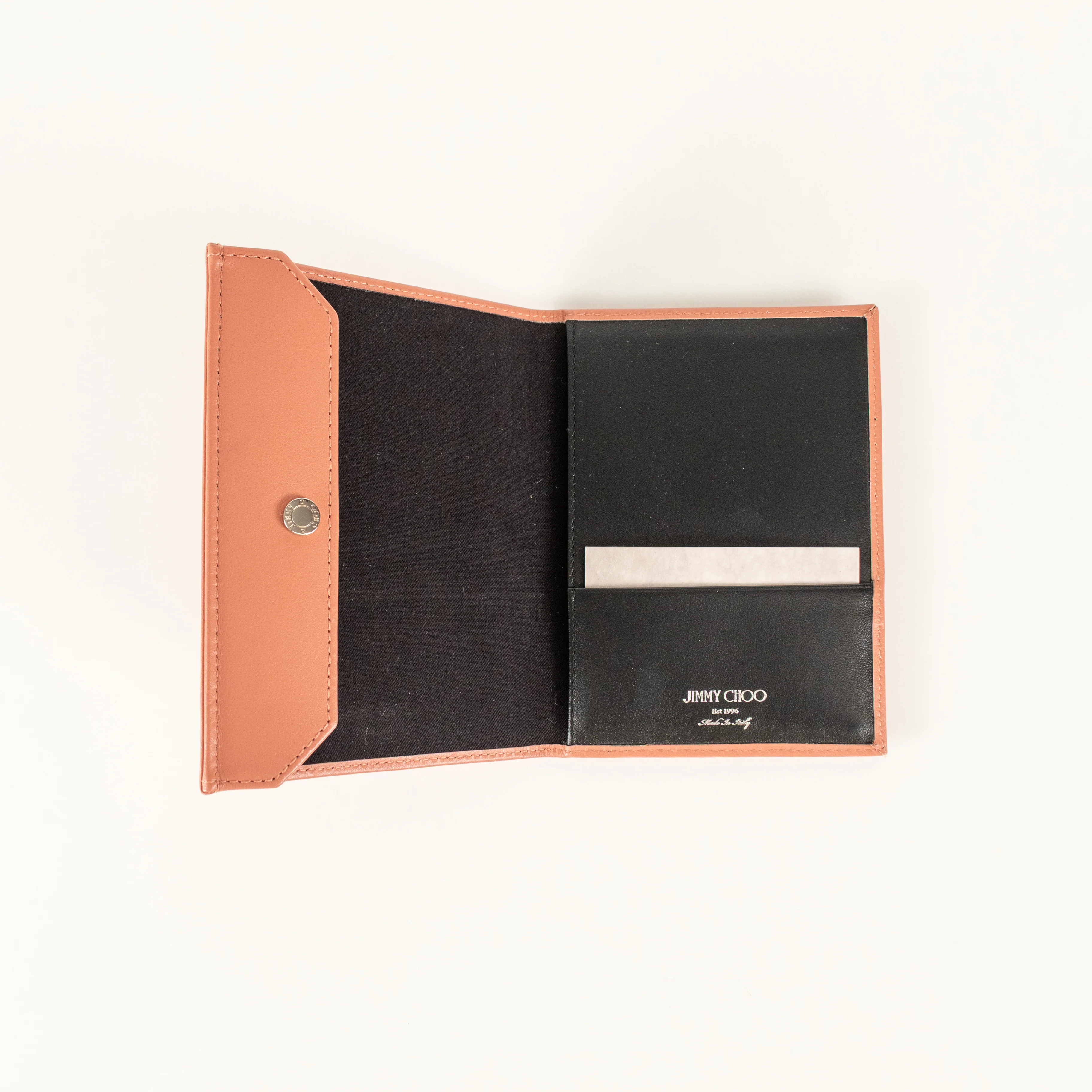 Jimmy Choo Pink Analya Star Studded Leather Passport Holder - Image 5
