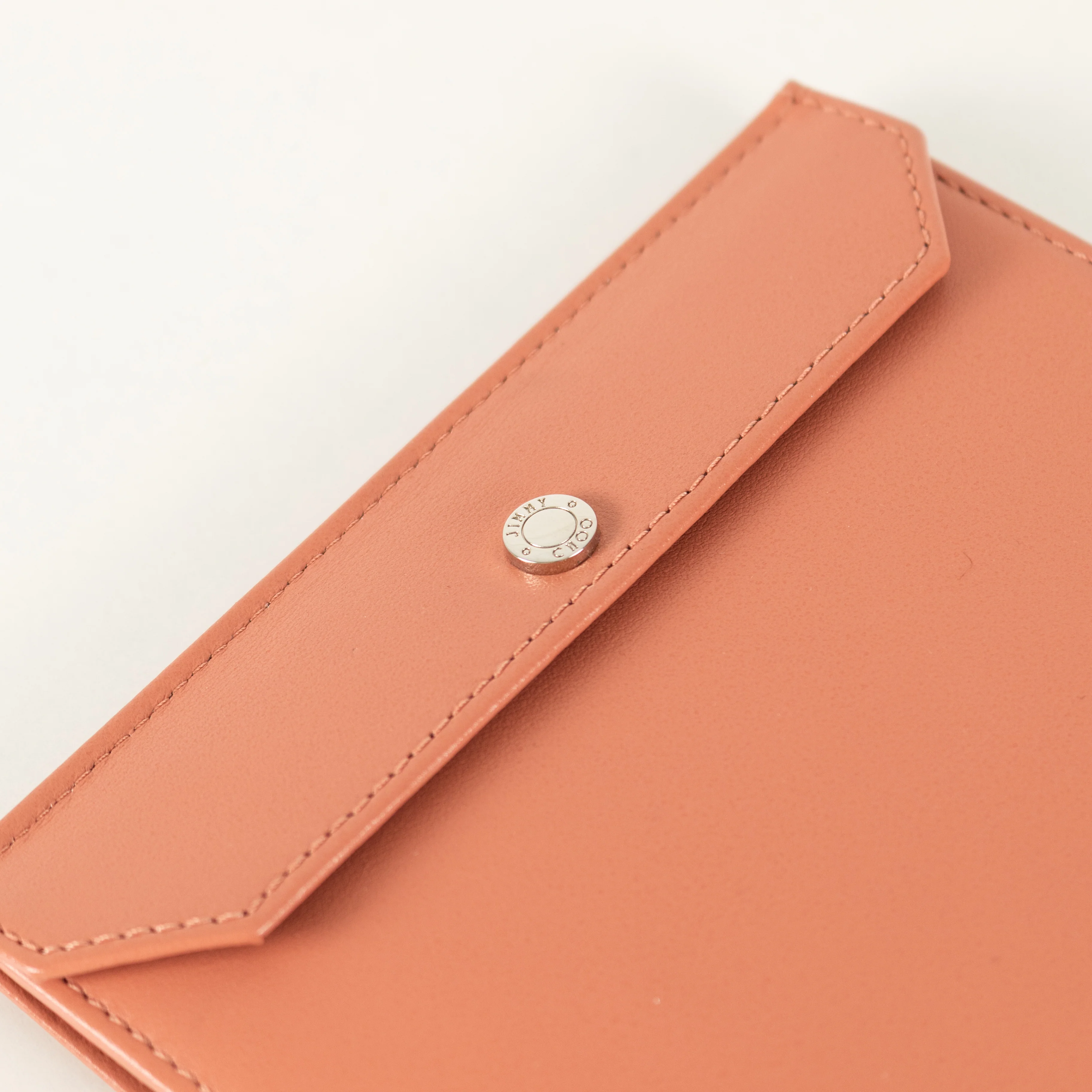 Jimmy Choo Pink Analya Star Studded Leather Passport Holder - Image 6