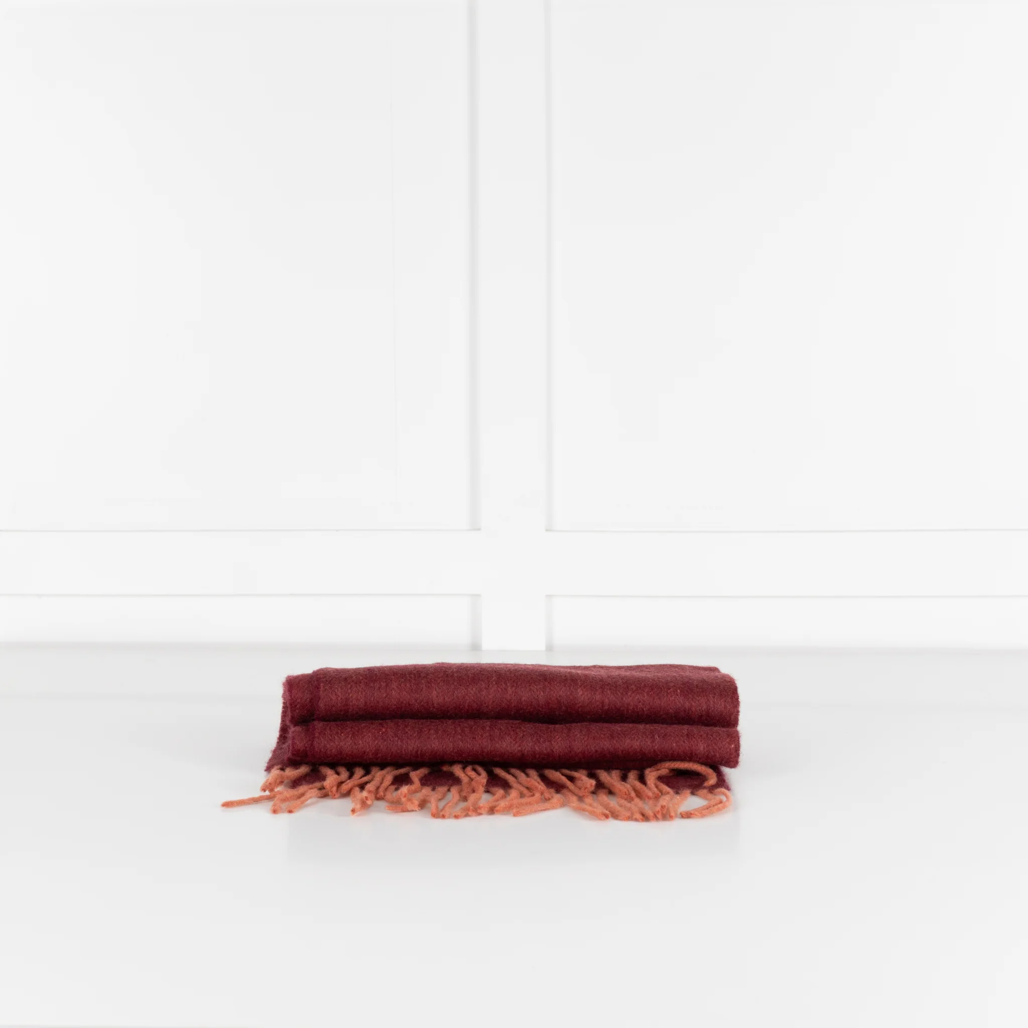 Johnstons of Elgin Red Cashmere Scarf