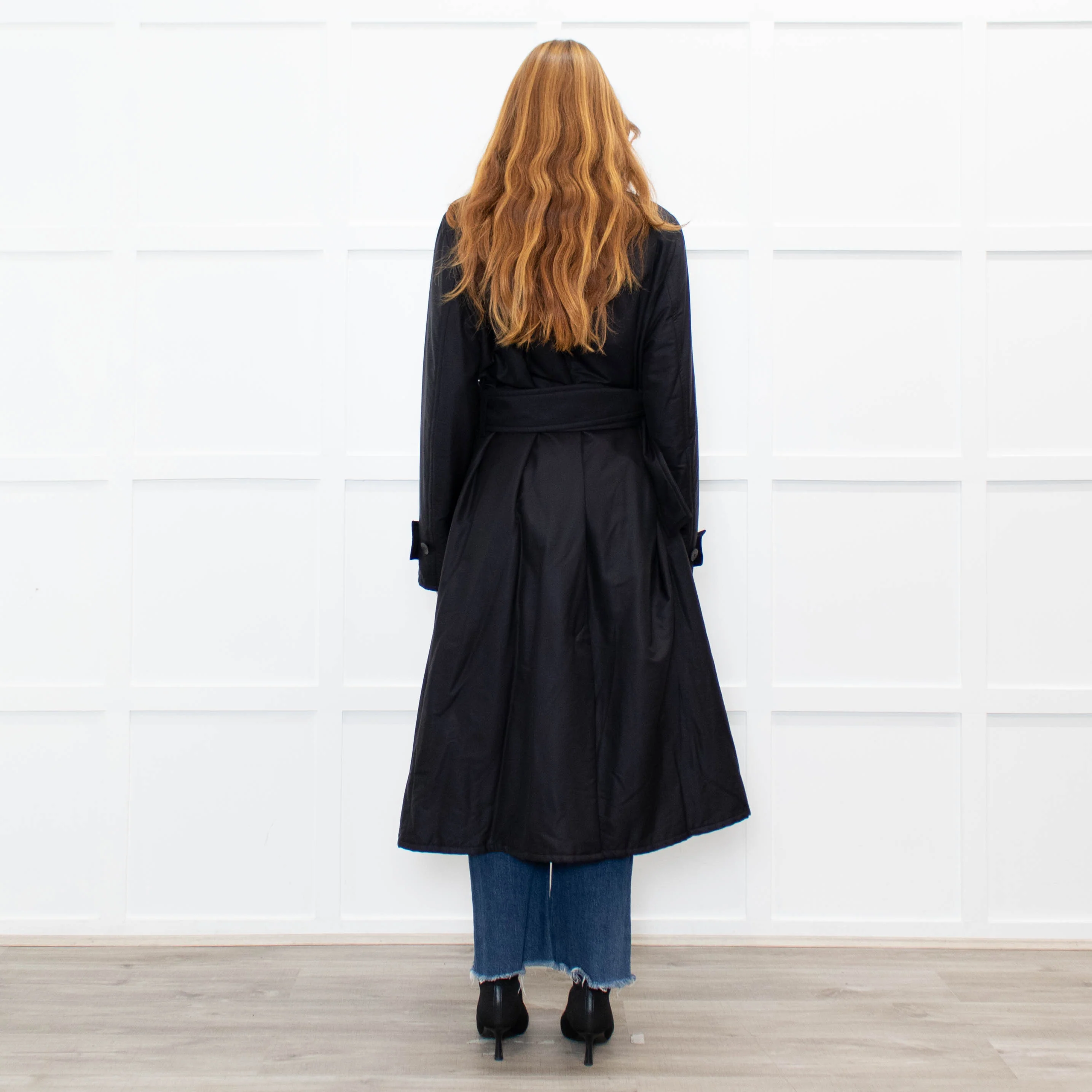 Joseph Black Claremont Padded Silk Blend Coat - Image 5