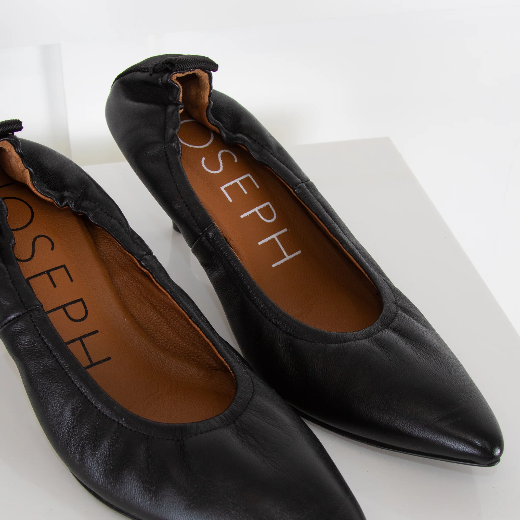 Joseph Black Dallin Kitten Heel Shoes - Image 6