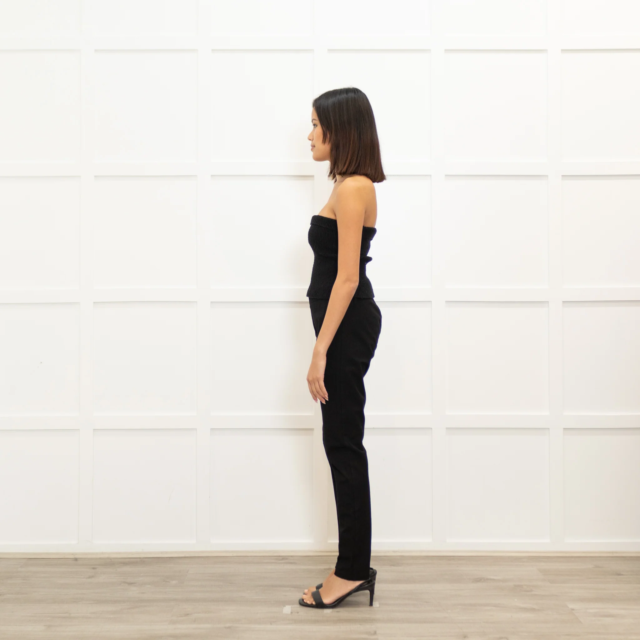 Joseph Black Elastic Waist Skinny Leg Trousers - Image 6