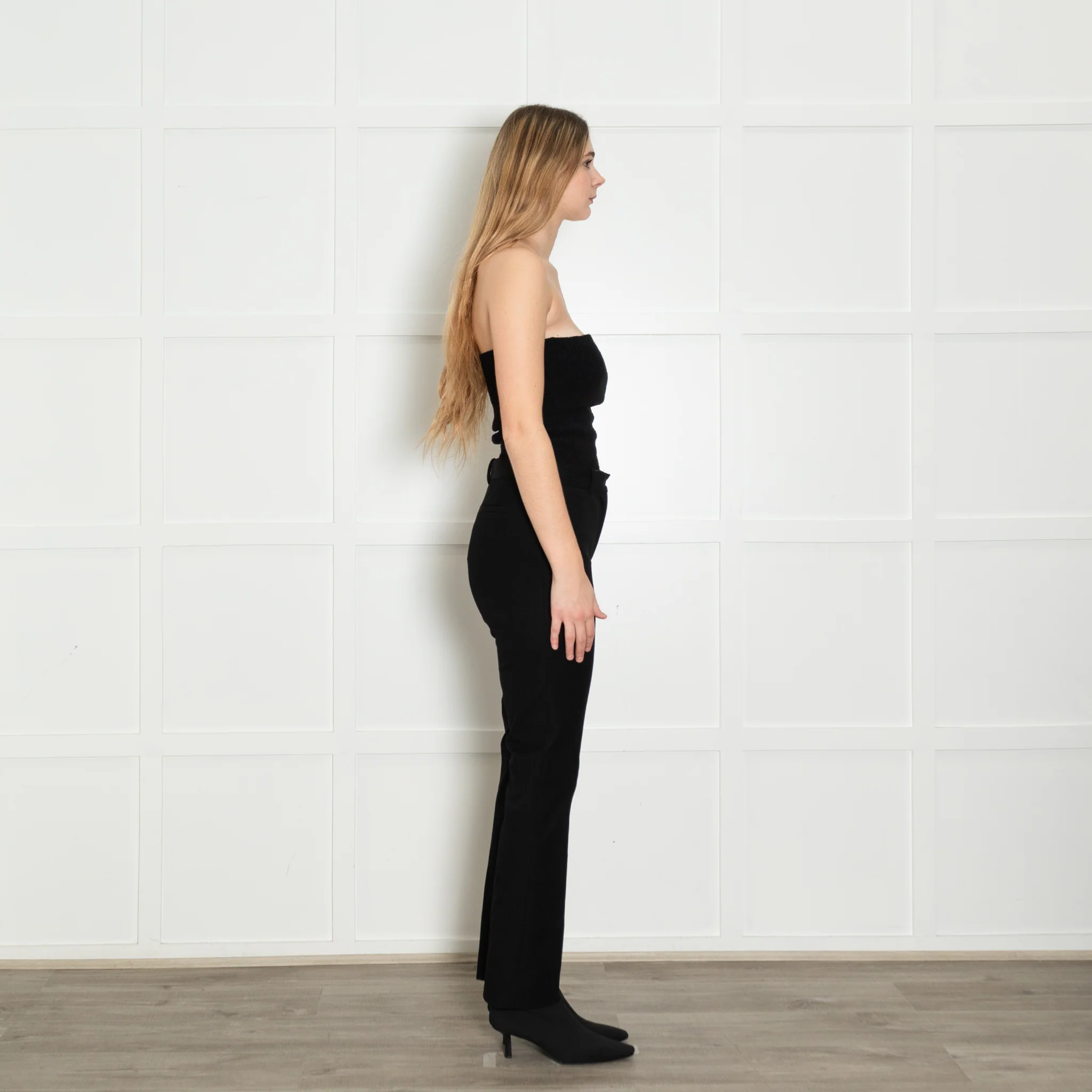 Joseph Black Straight Leg Tailored Trousers - Image 6