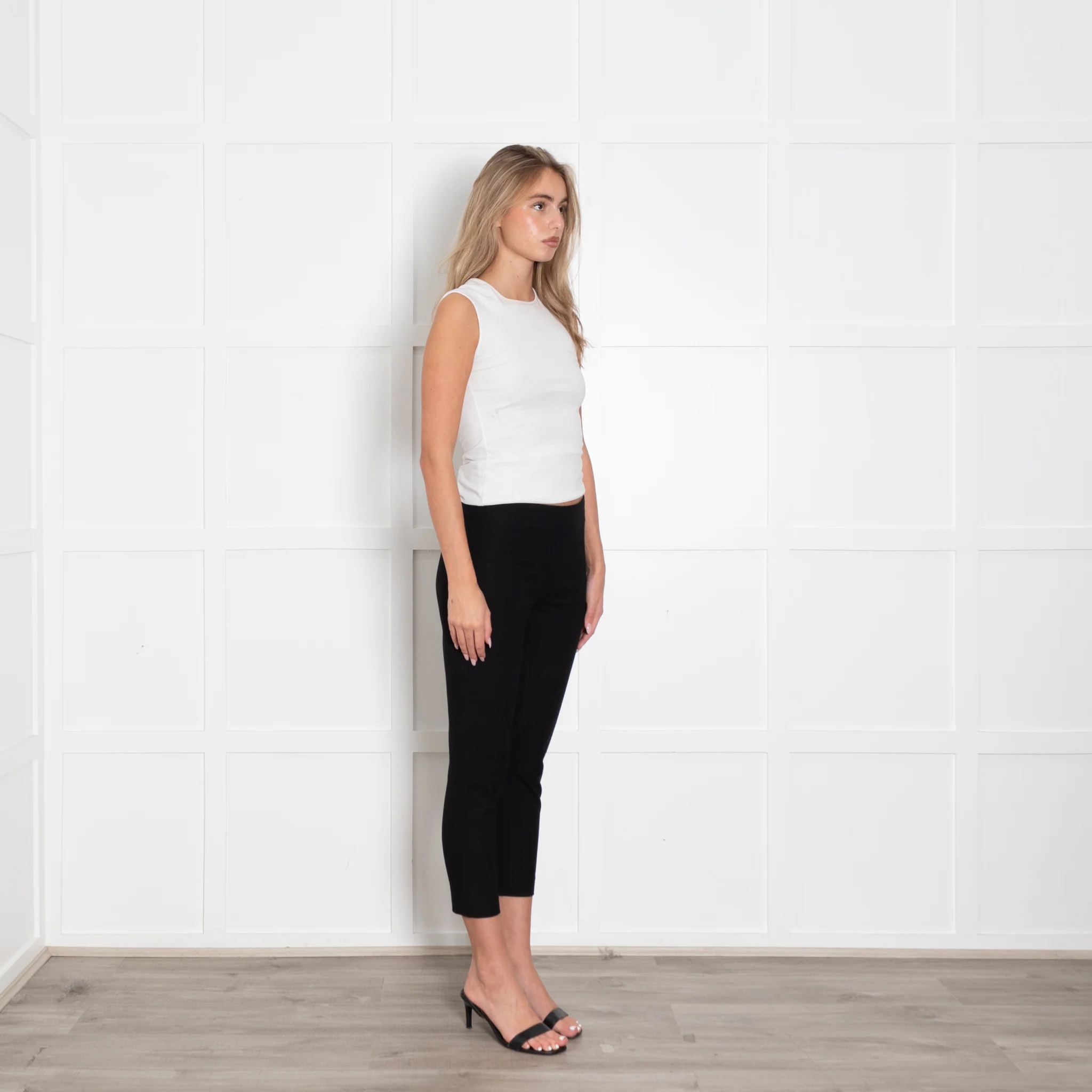 Joseph Black Stretch Trousers with Side Zip - Image 7