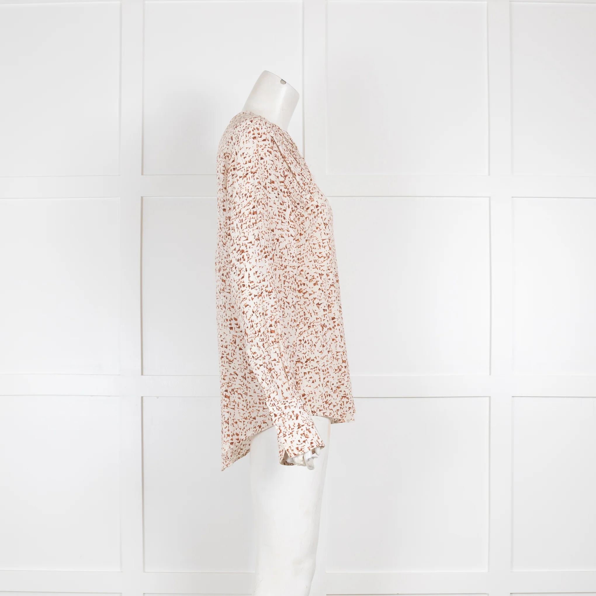 Joseph Cream Gathered Shoulder Blouse - Image 2