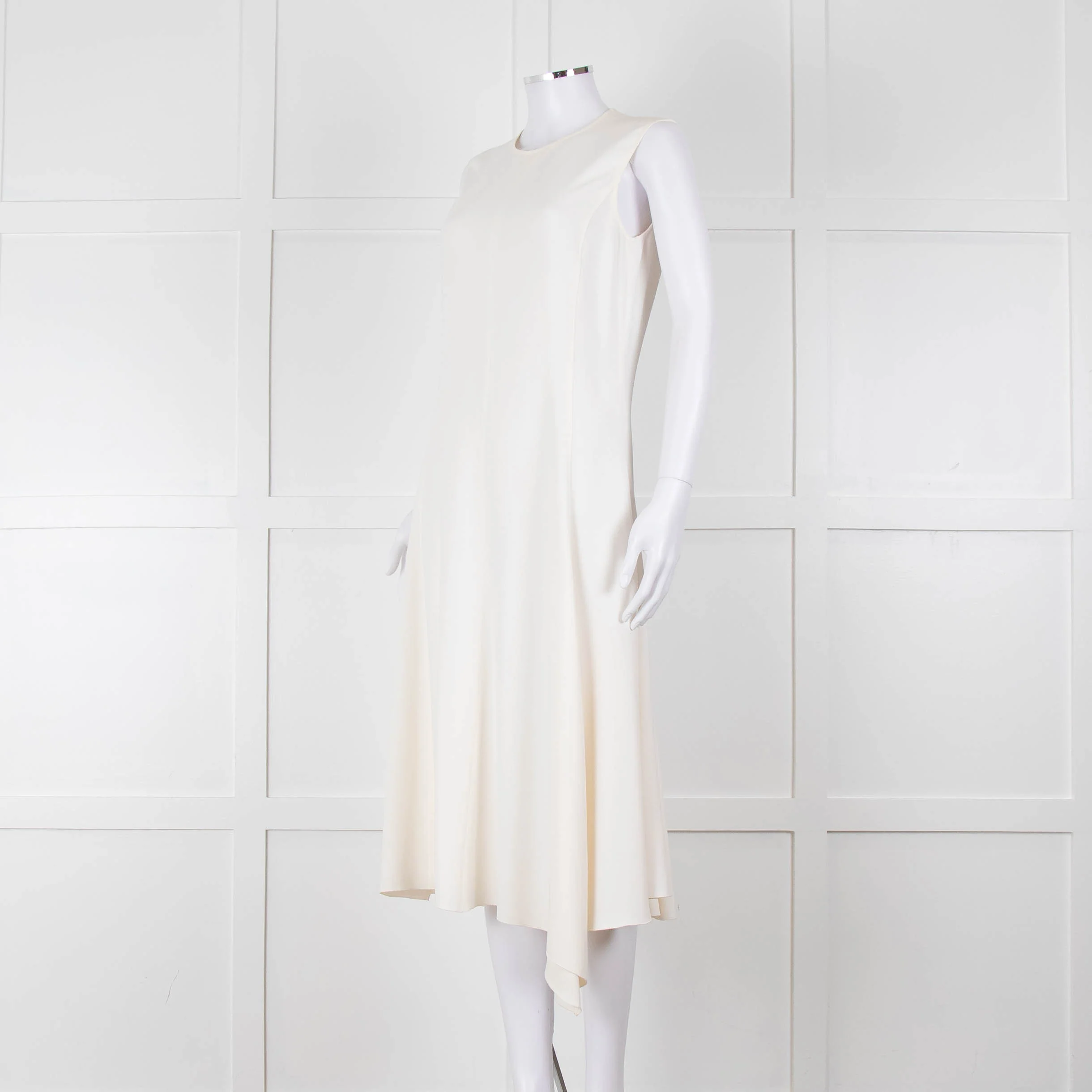 Joseph Cream Sleeveless Midi Dress - Image 8