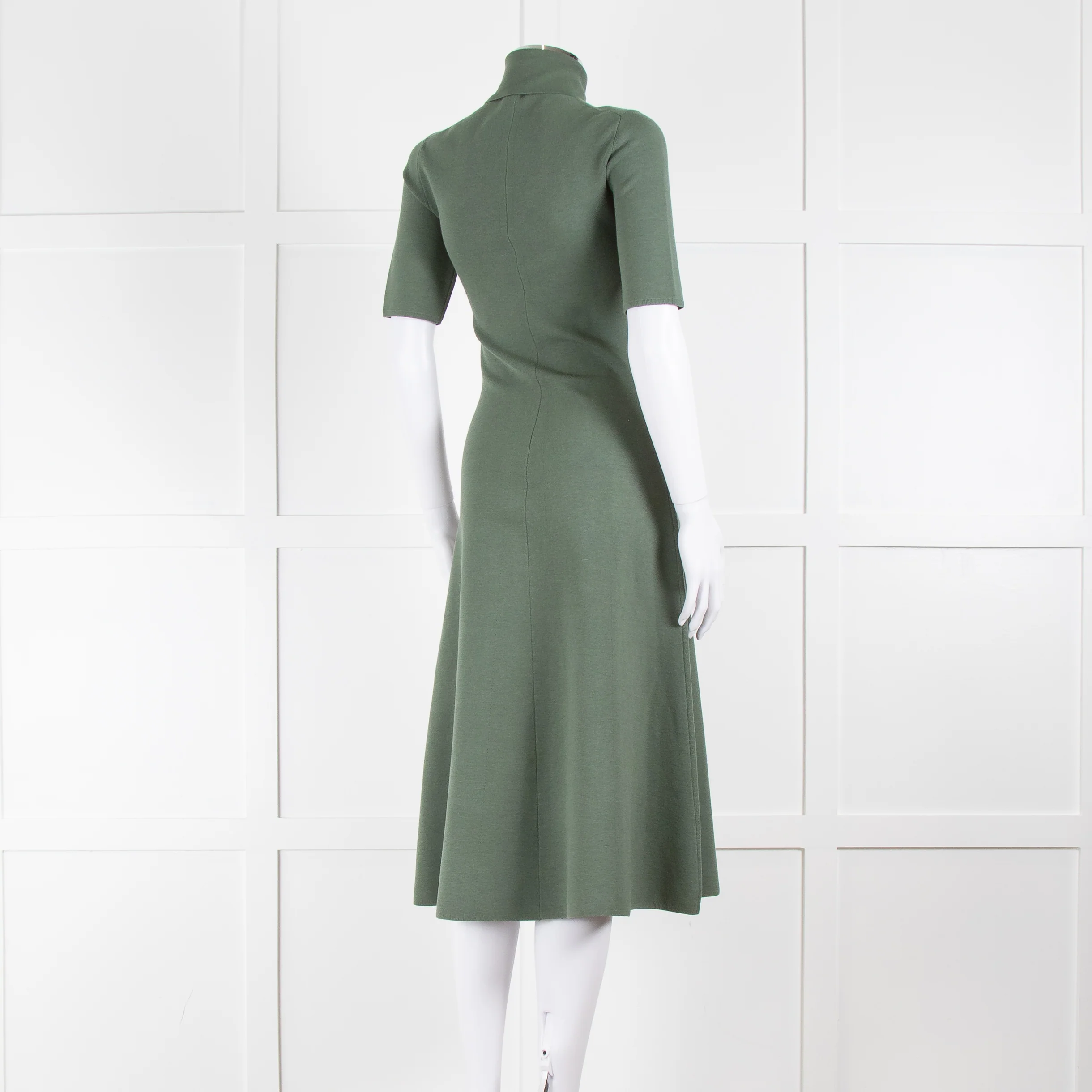 Joseph Green High Neck Short Sleeve Dress - Image 4