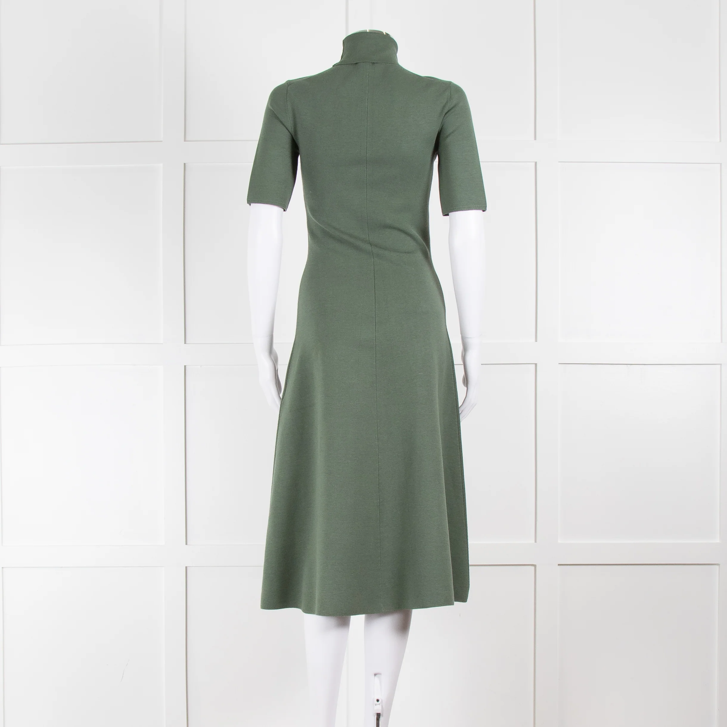 Joseph Green High Neck Short Sleeve Dress - Image 5