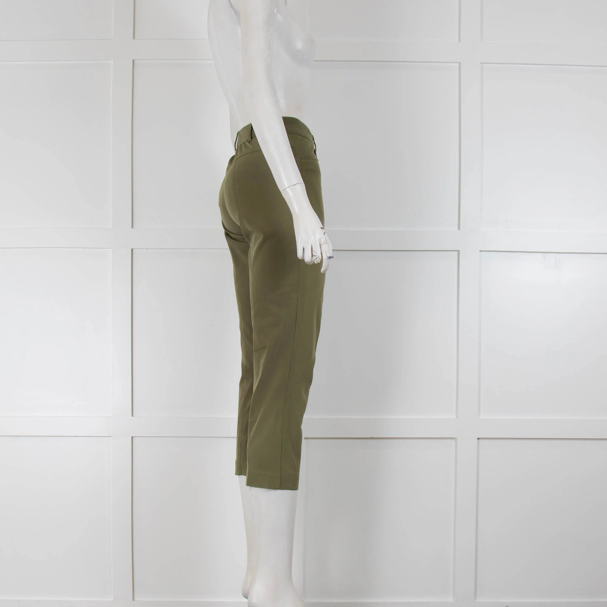 Joseph Khaki Cropped Trousers - Image 2