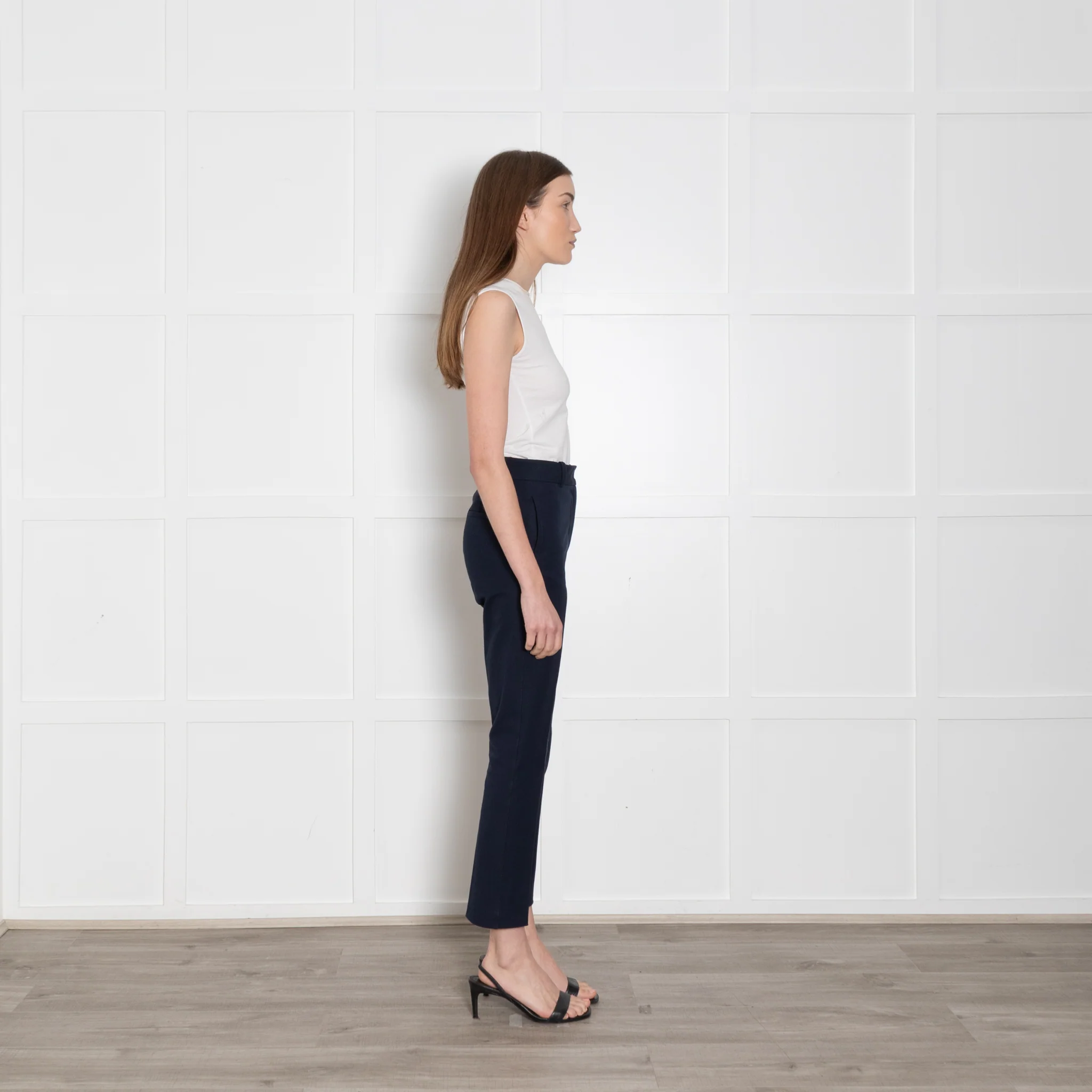Joseph Navy Gabardine Stretch Slim Trouser - Image 6