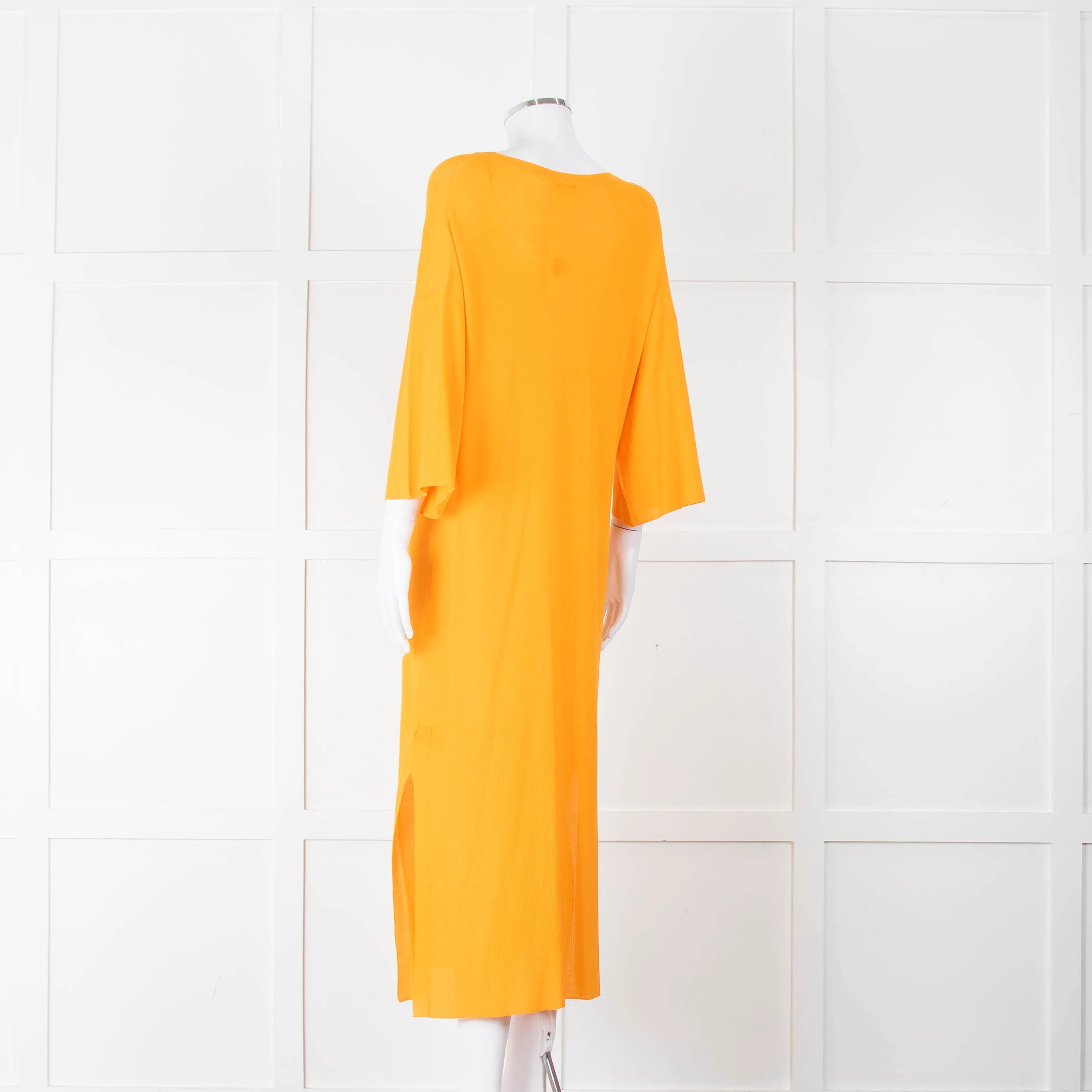 Joseph Orange Fine Knit Batwing Dress - Image 6