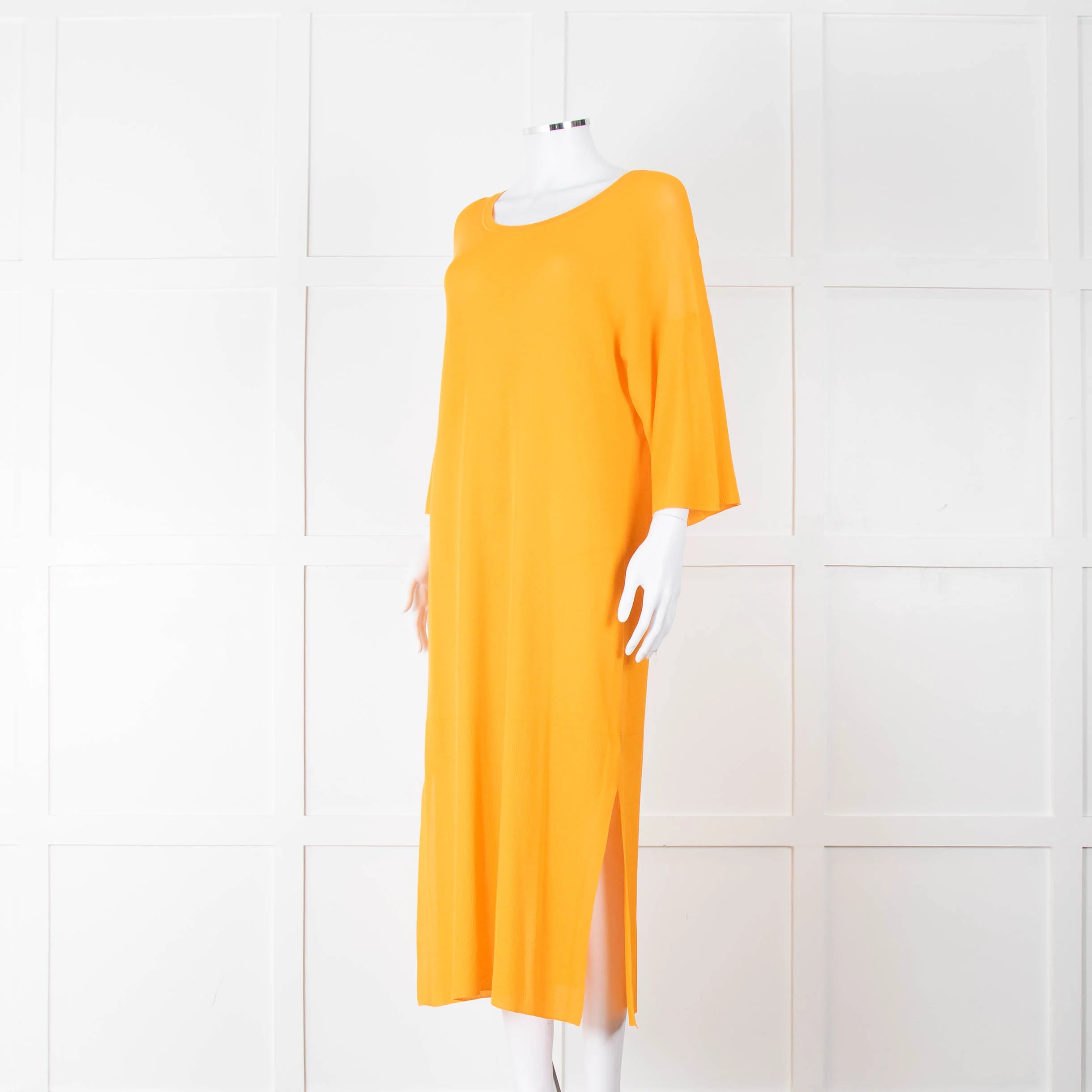 Joseph Orange Fine Knit Batwing Dress - Image 8