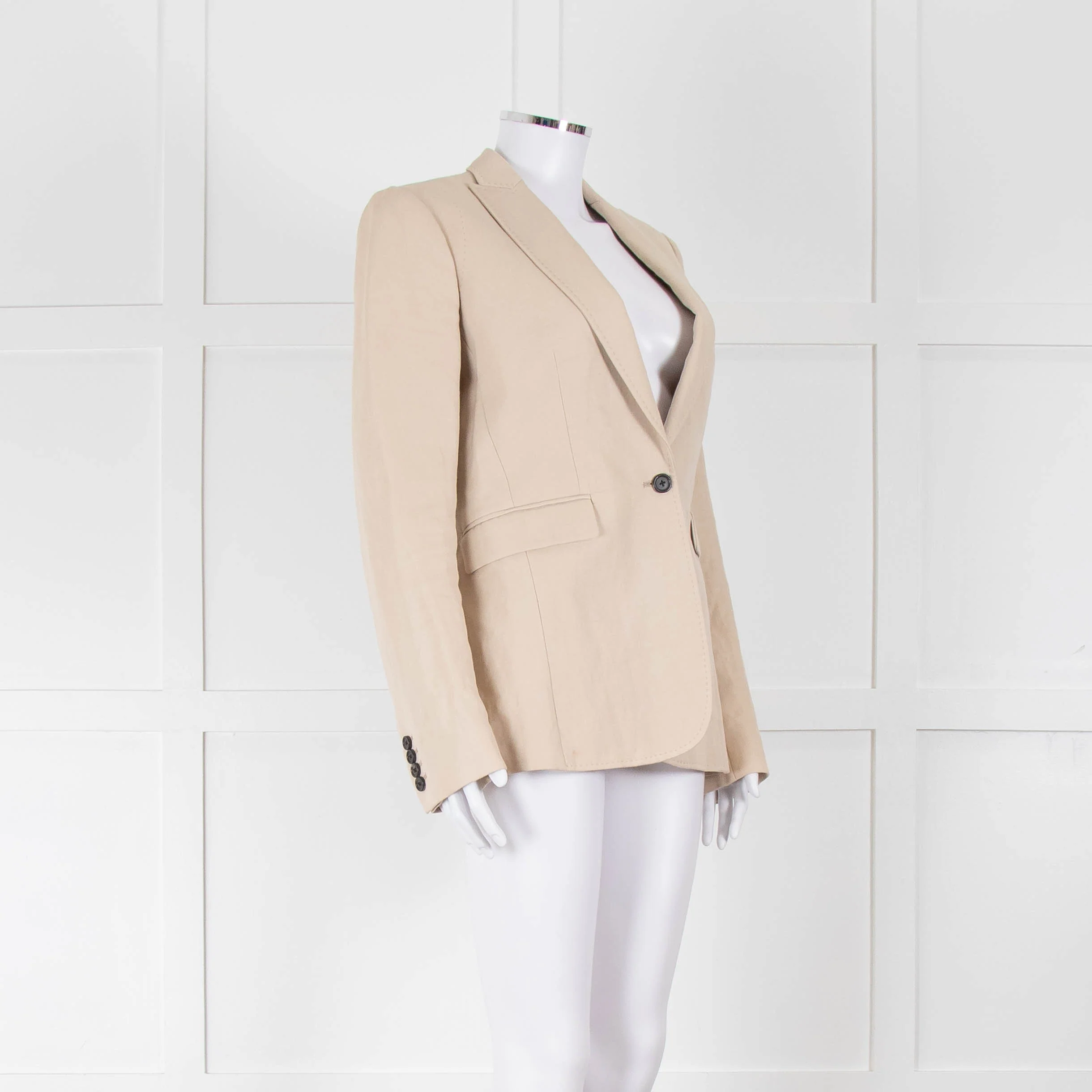 Joseph Pale Beige Single Breast Blazer - Image 2