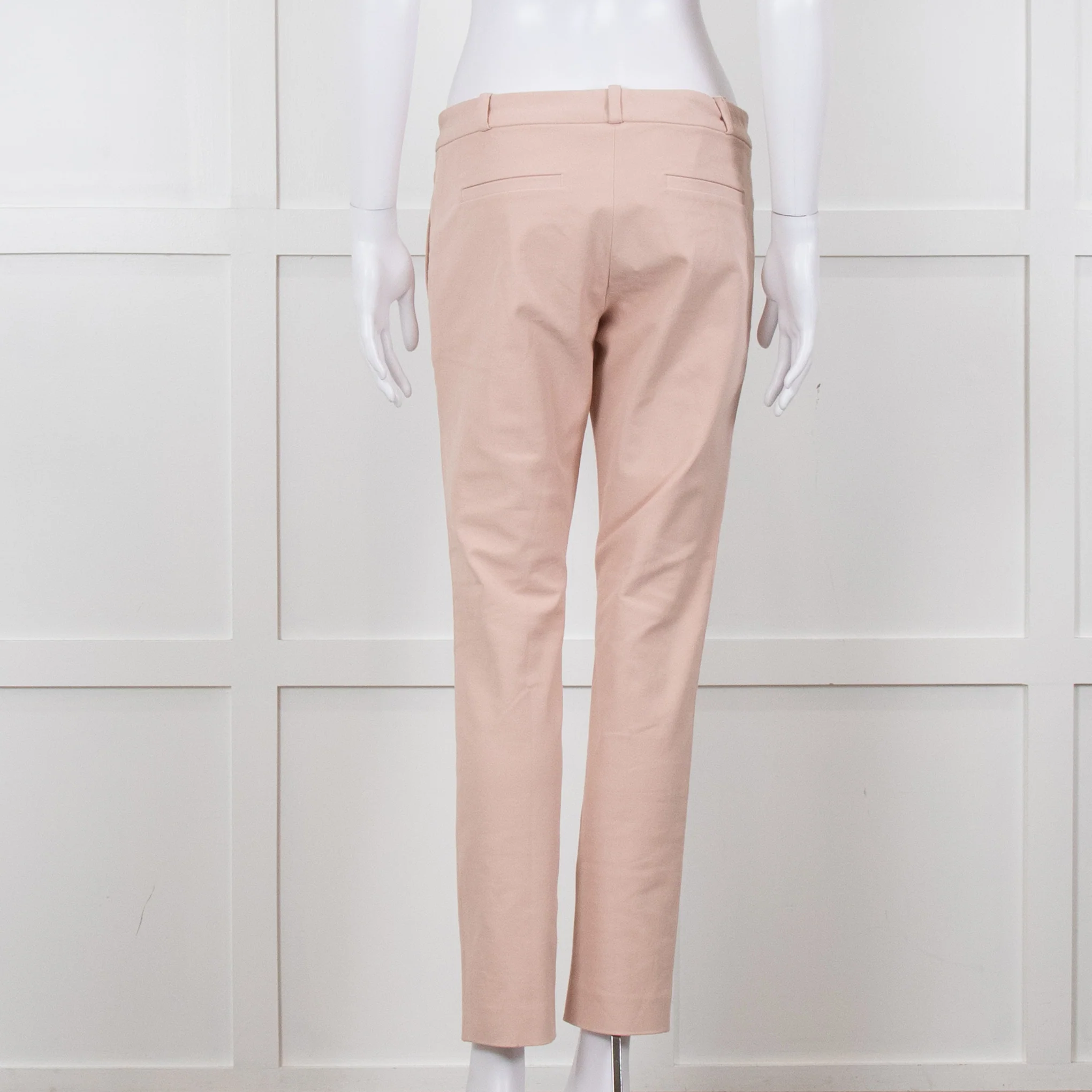 Joseph Peach Cotton Slim Leg Trousers - Image 4
