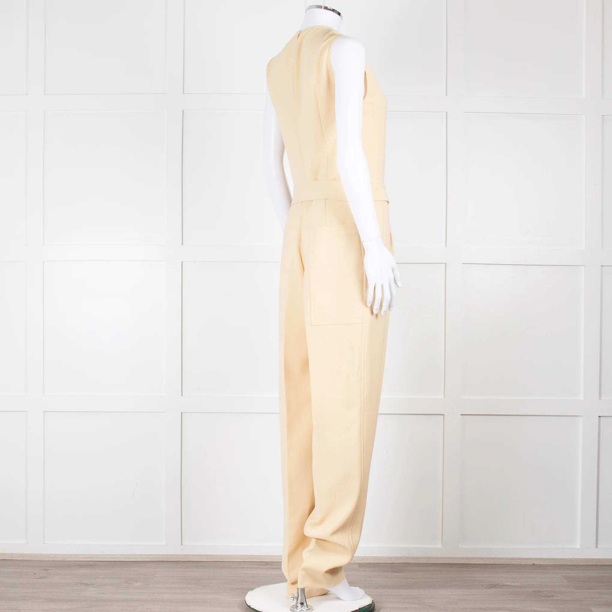 Joseph Yellow Sleeveless Belted Jumpsuit - Image 6