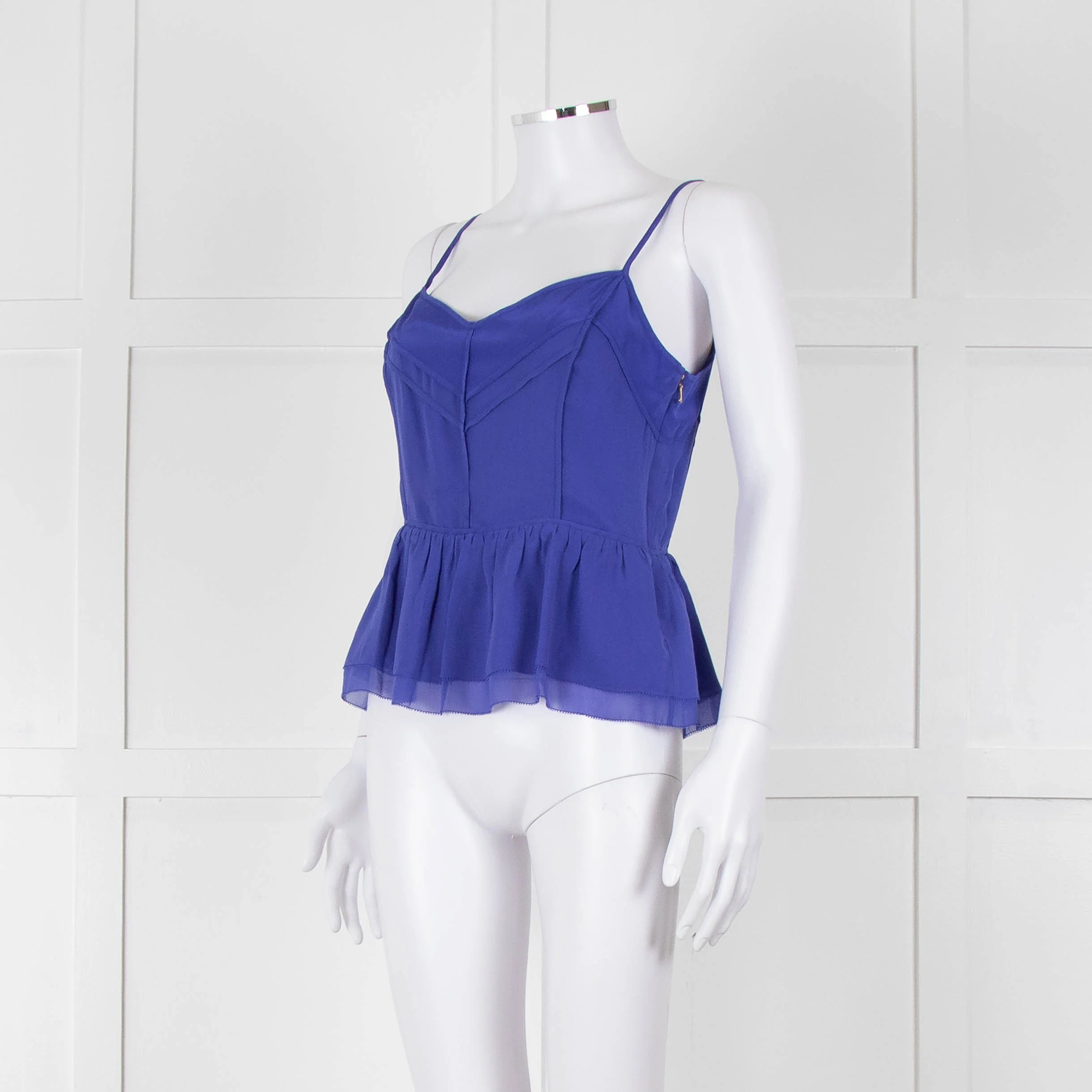 Juicy Couture Purple Silk Cut Out Back Camisole - Image 8