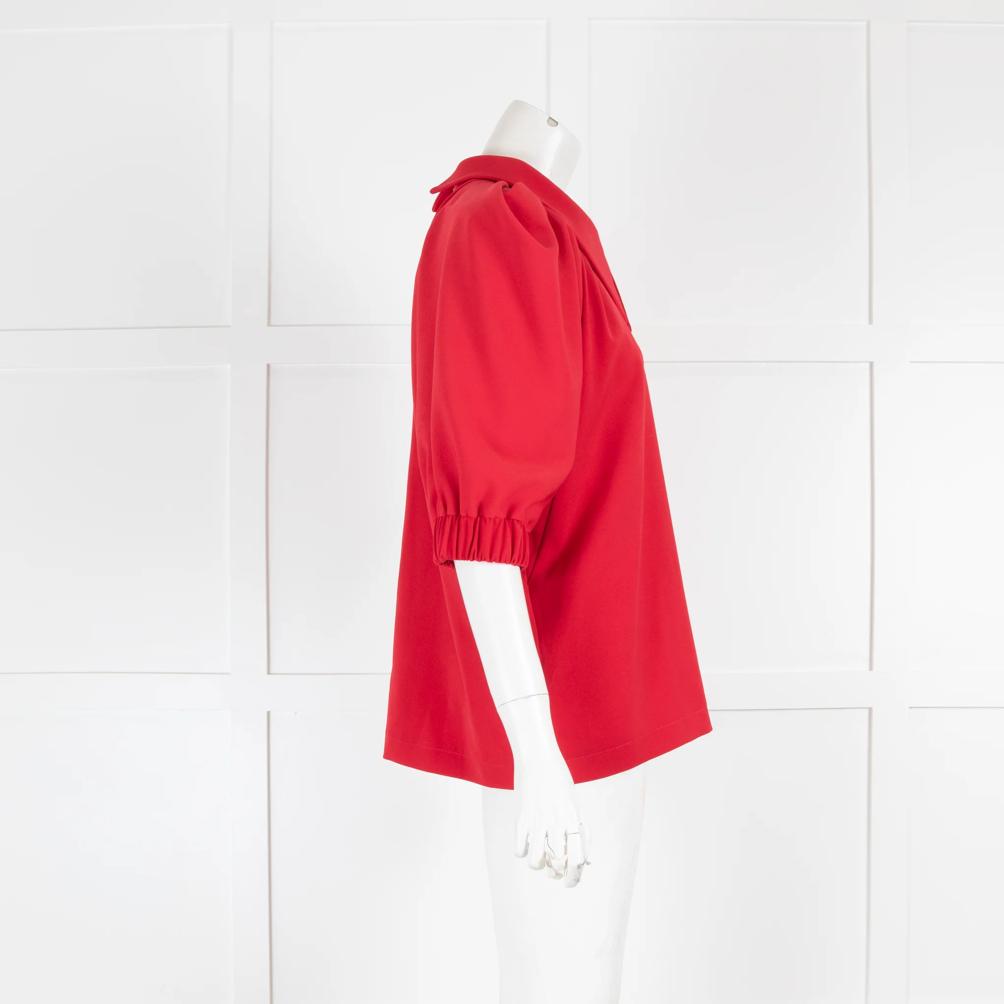 Julia Allert Red Collared Blouse - Image 2