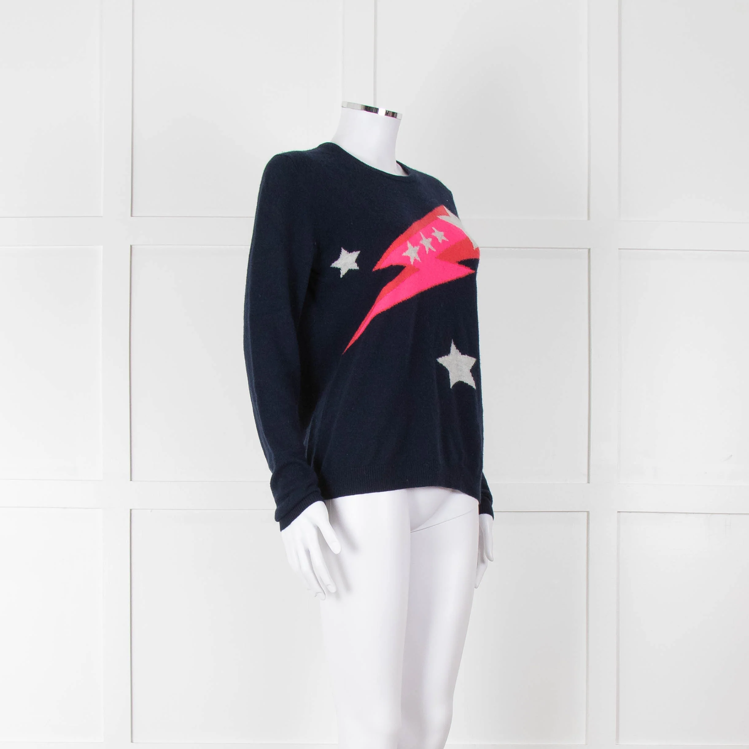 Jumper 1234 Navy Neon Shooting Star Jumper - Image 2