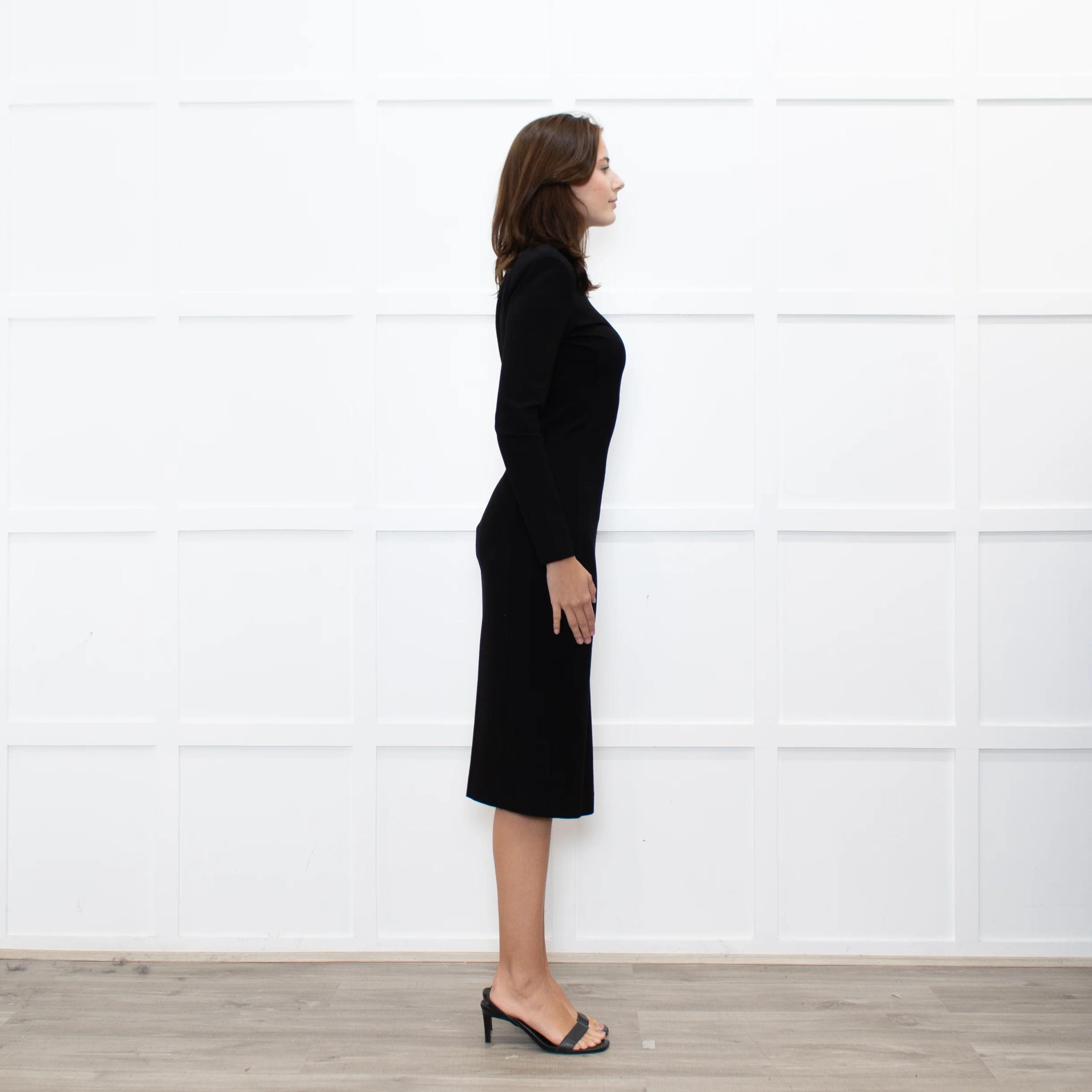 Just Cavalli Black Dress with Shoulder Pads and Long Sleeves - Image 6