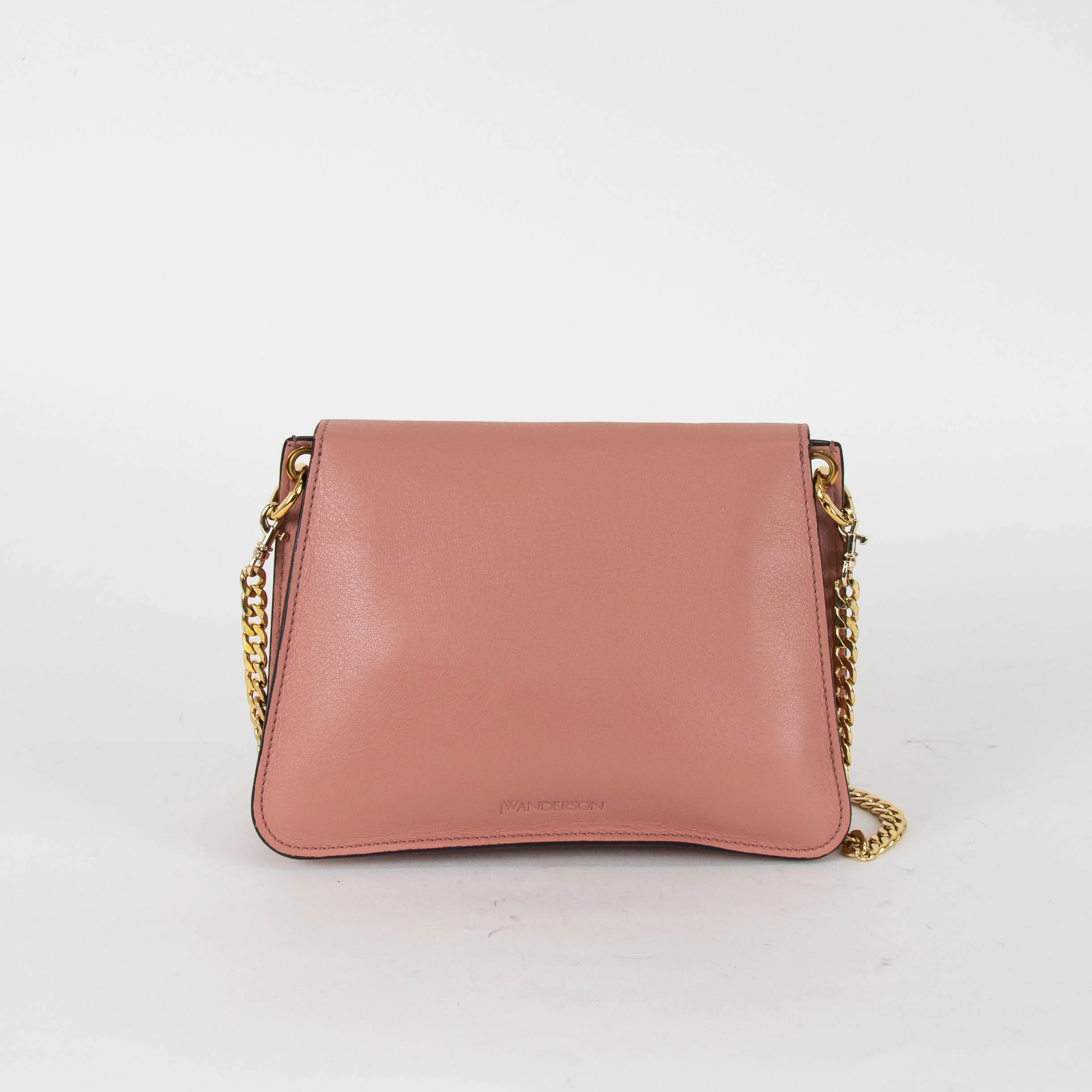 JW Anderson Dusty Pink Leather Pierce Crossbody Bag - Image 5