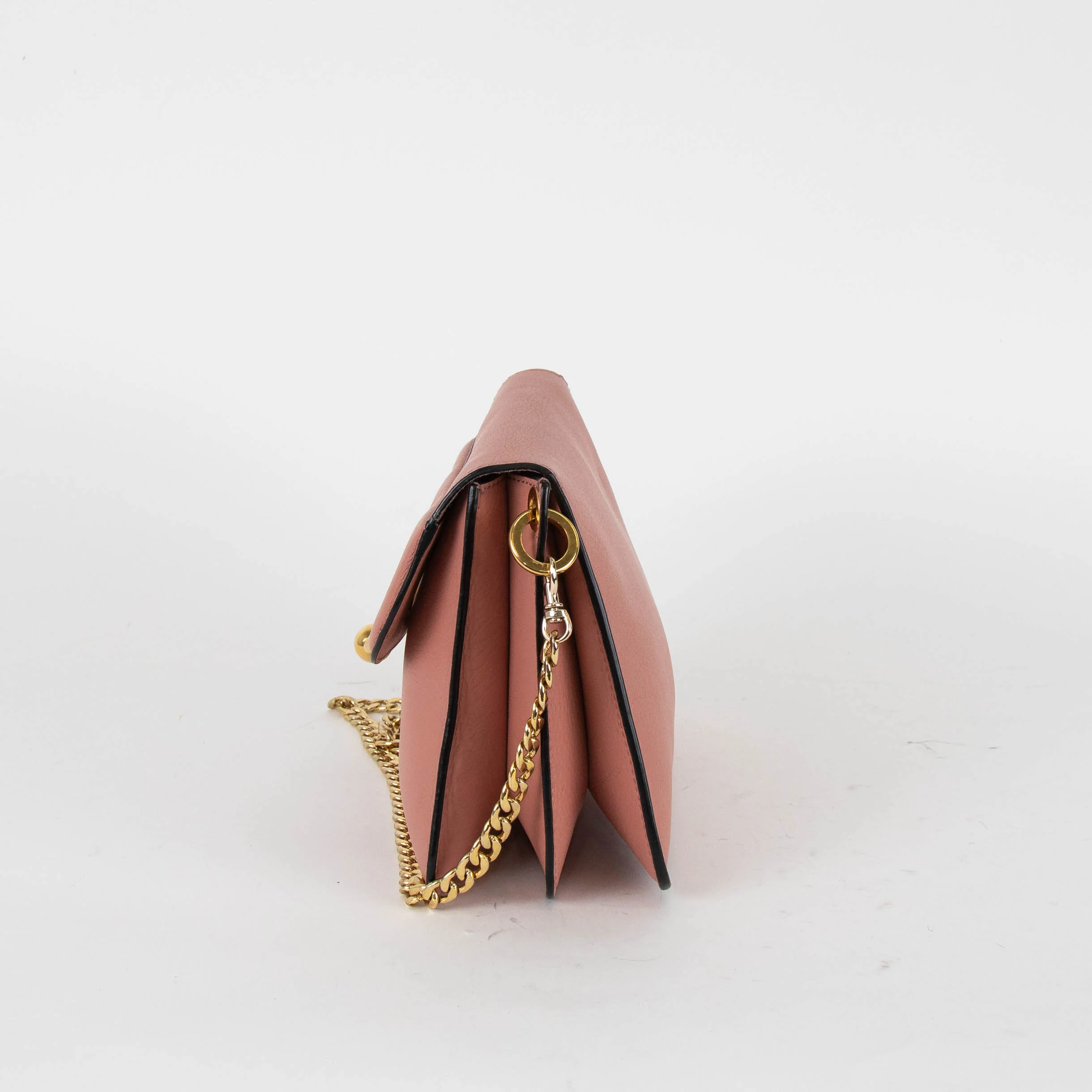 JW Anderson Dusty Pink Leather Pierce Crossbody Bag - Image 6