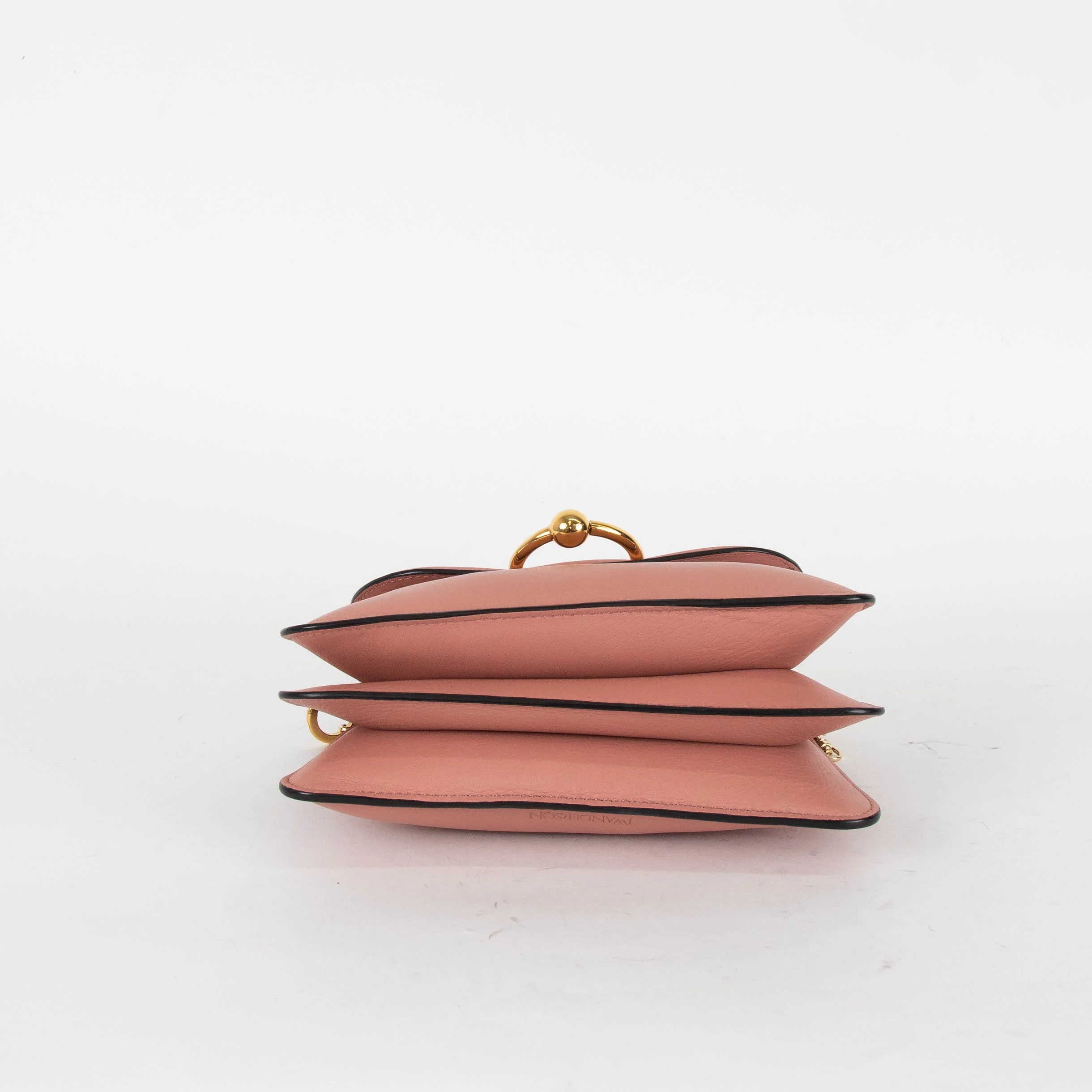 JW Anderson Dusty Pink Leather Pierce Crossbody Bag - Image 7