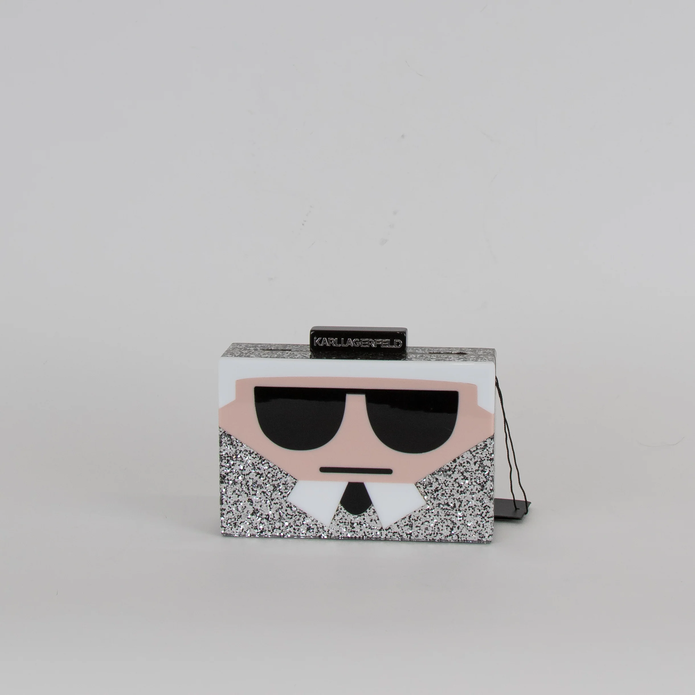Karl Lagerfeld Glitter Box Clutch - Image 2