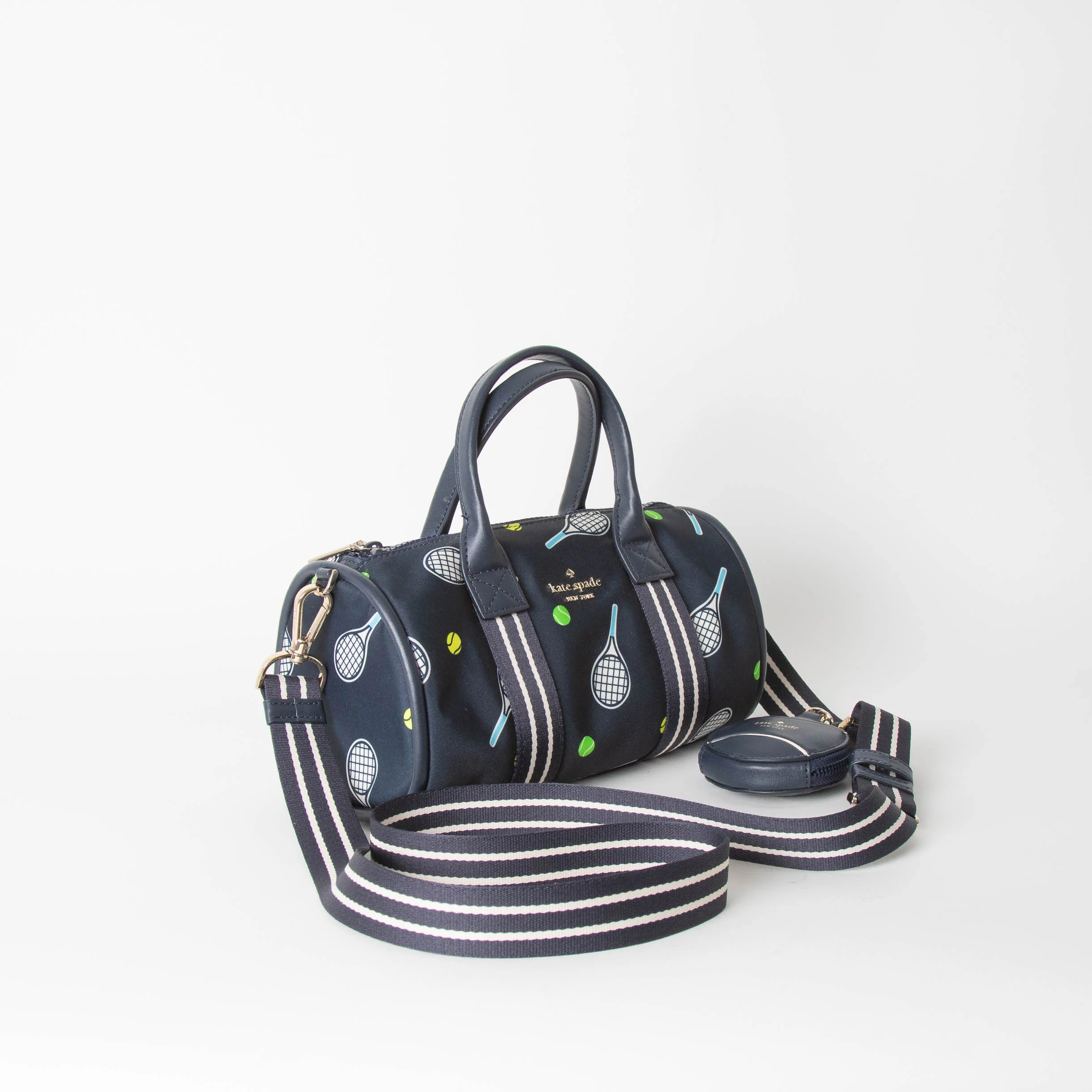 Kate Spade Navy Blue Racquet And Ball Small Duffle Bag - Image 2