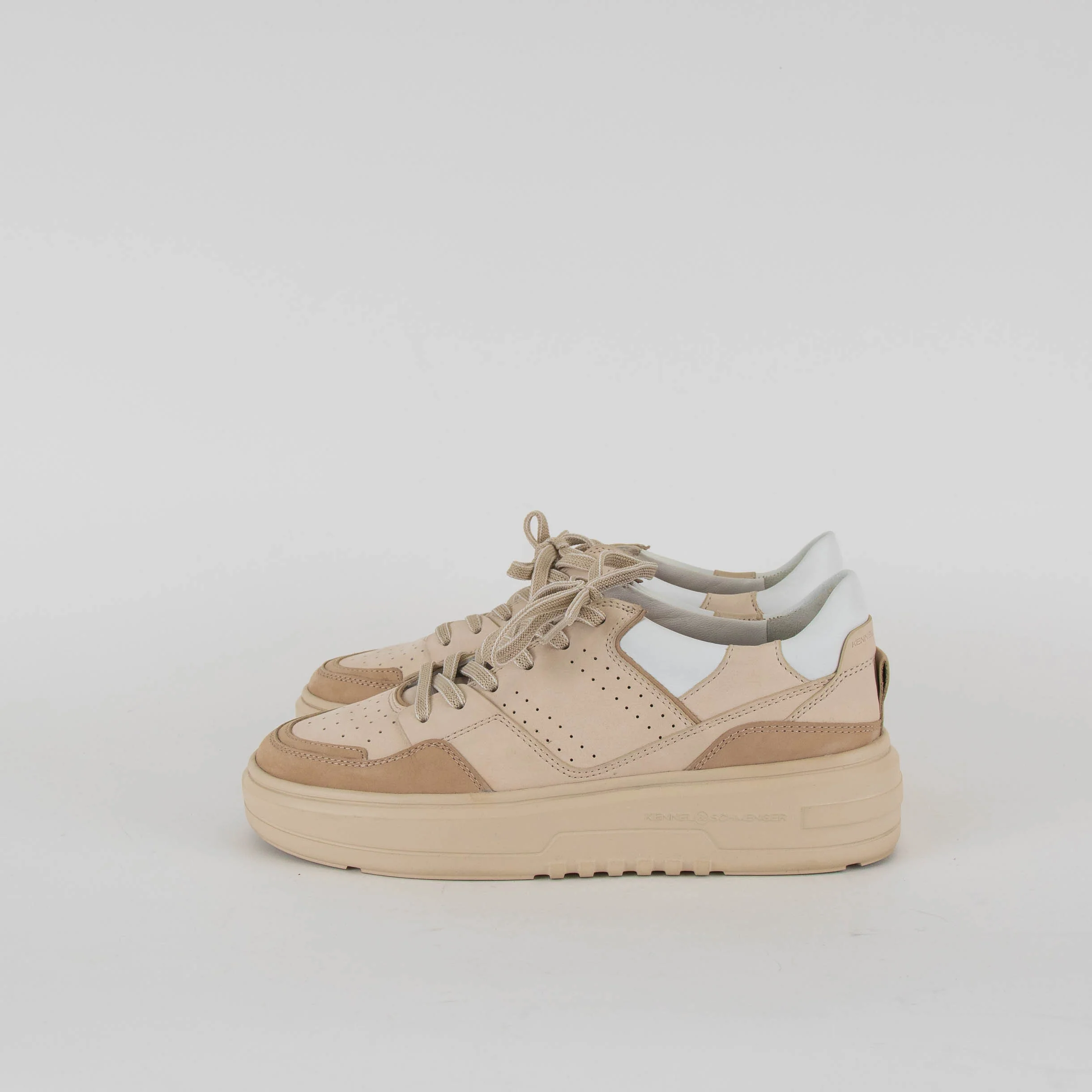 Kennel & Schmenger Beige & Cream Leather Trainers - Image 3